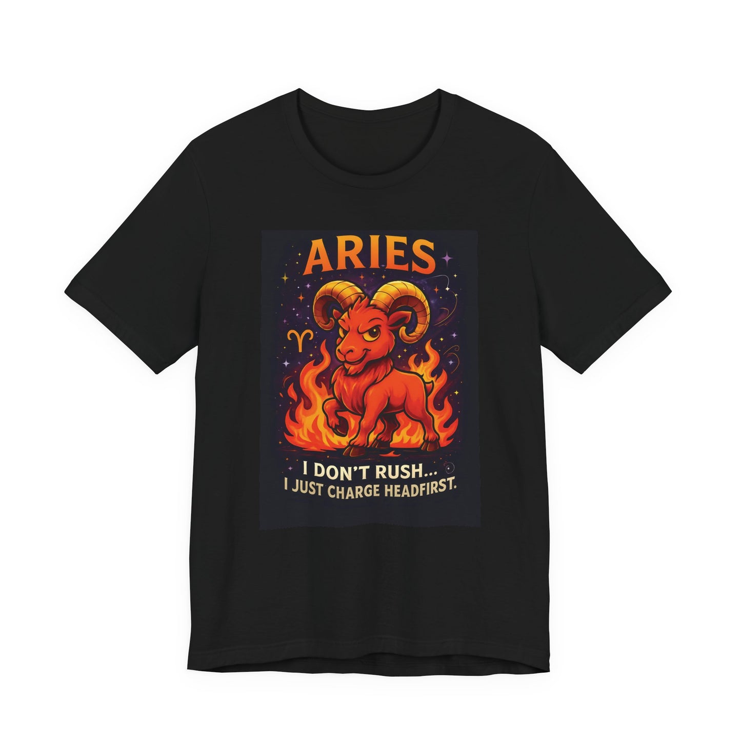 Aries Astrology T-shirt, This beautifully crafted zodiac shirt captures the fiery spirit of the Aries zodiac sign with its bold design, making it a standout piece in any wardrobe.