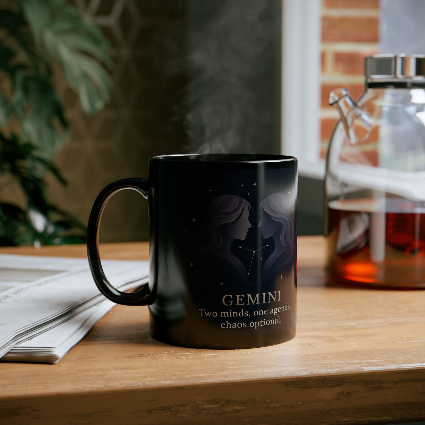 Gemini Astrology Mug, it's the ideal Gemini birthday gift, melding the allure of their horoscope with the practical elegance of a Gemini coffee cup.