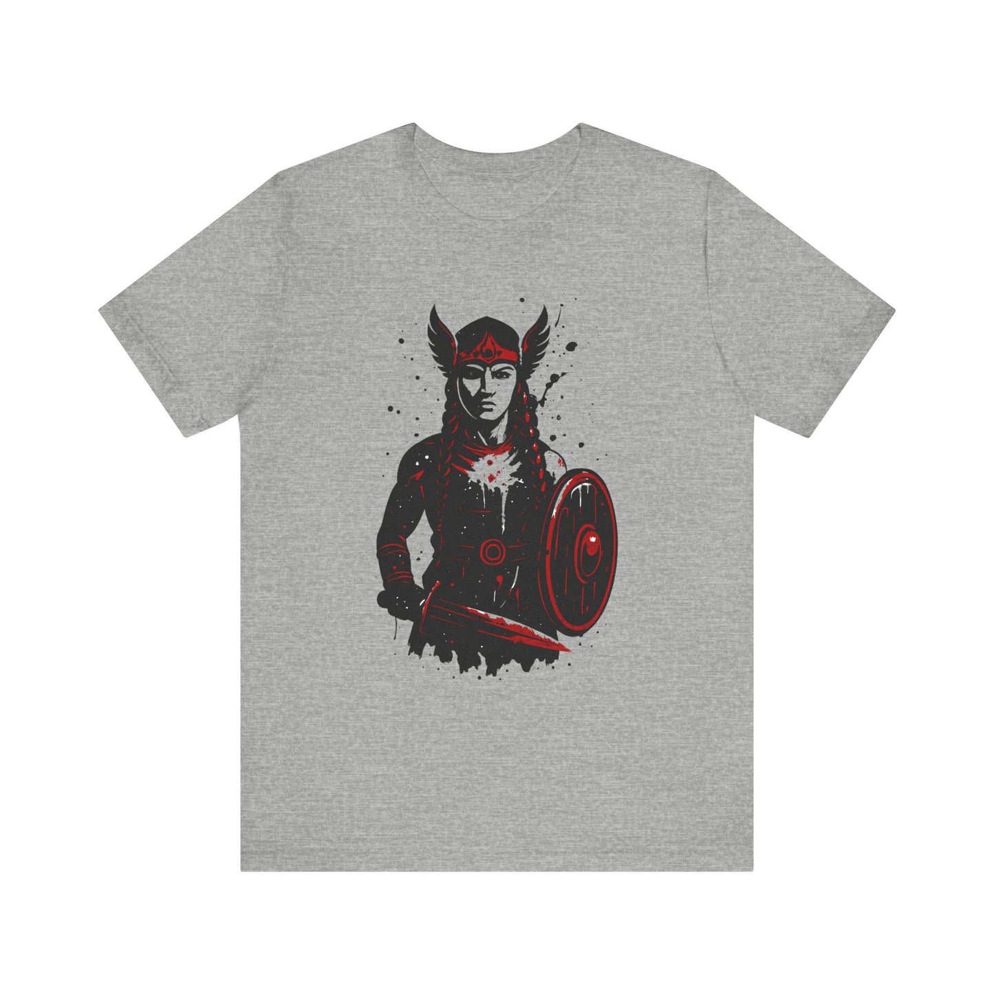 Valkyrie Norse Pagan T-Shirt, a tribute to the powerful legends of old. Embrace the spirit of the Valkyrie with this striking design that merges the mystique of norse mythology with the rugged appeal of viking apparel.