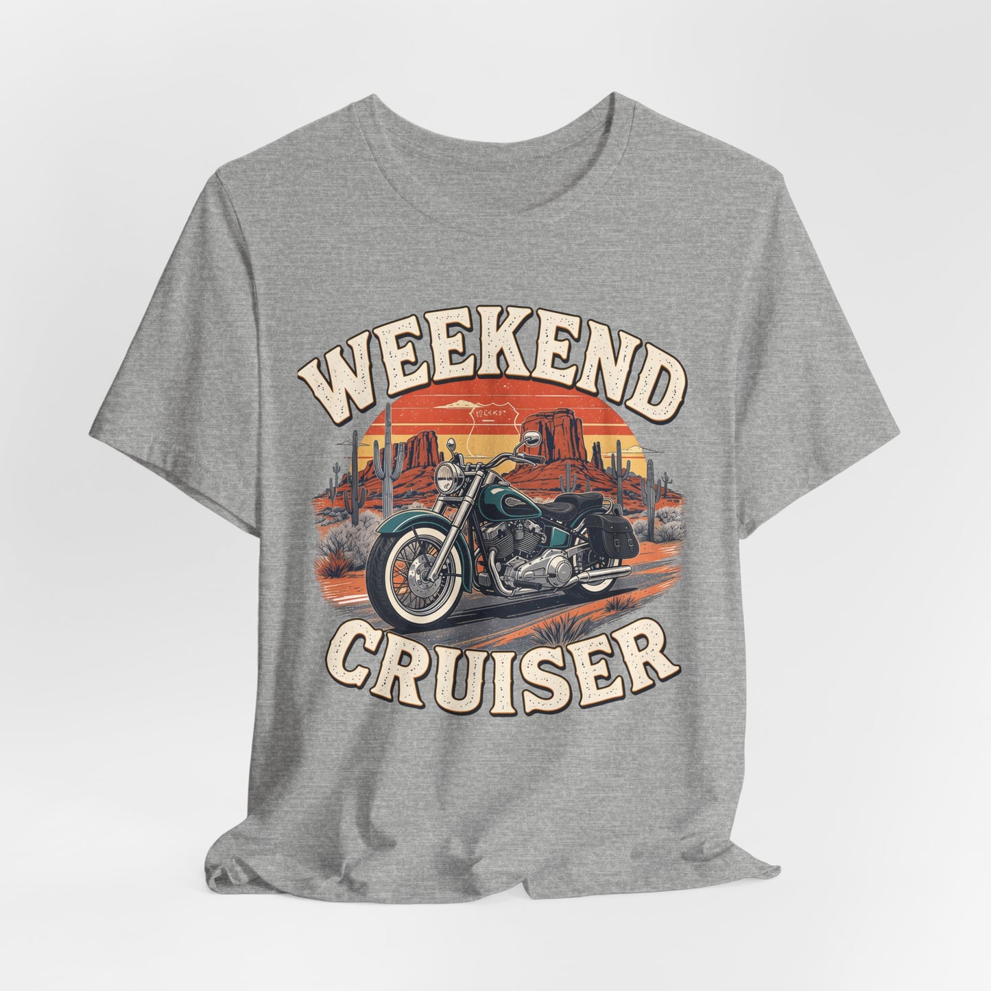 Weekend Cruiser Vintage Biker T-Shirt, Cruiser Motorcycle, Motorcycle Shirt,Unique Graphic Tee,Bike Lover Gift,Biker Apparel,Biker Dad Gifts