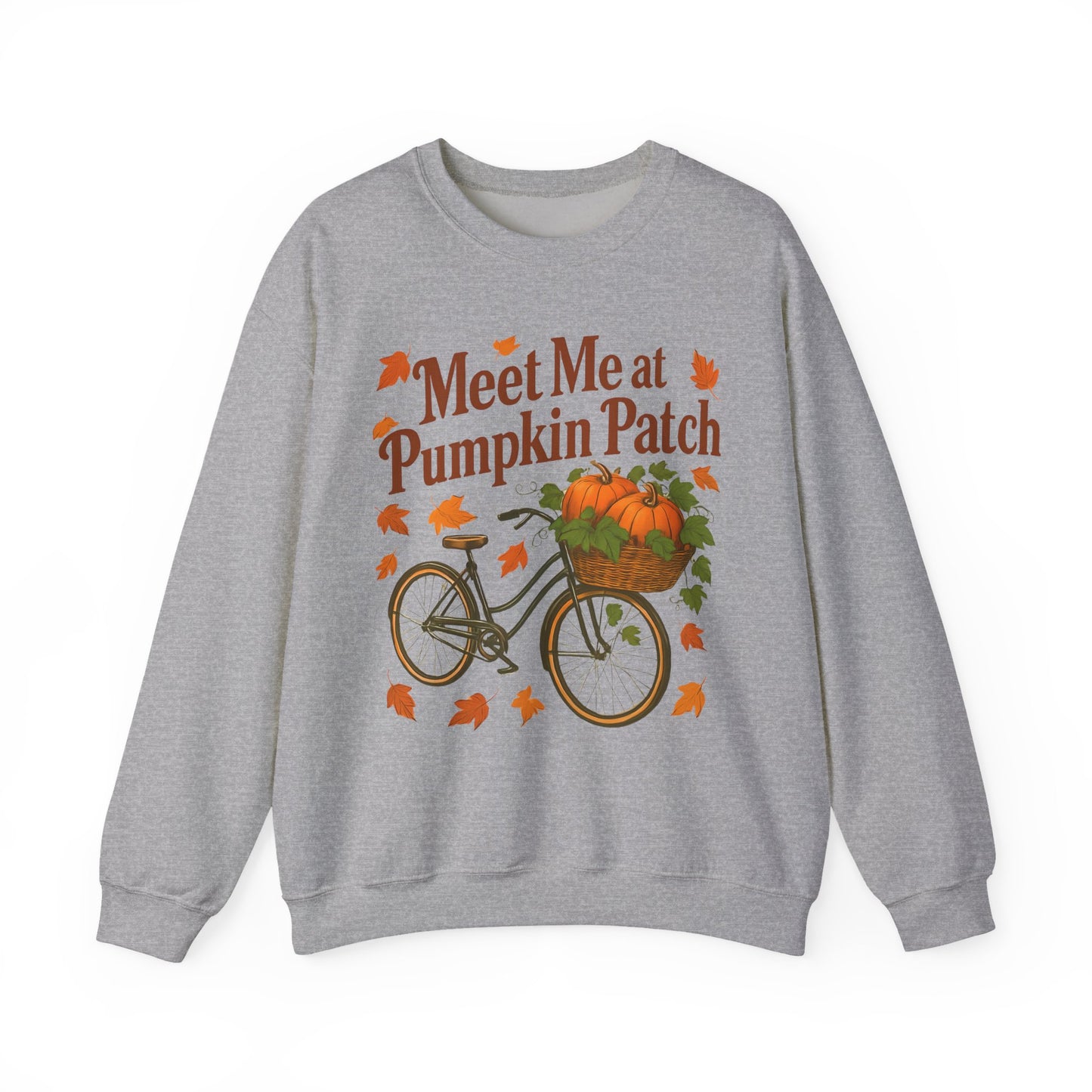 Meet me at the pumpkin patch Sweatshirt, This autumnal jumper wraps you in warmth, making chilly days inviting and every outing a celebration of the season.