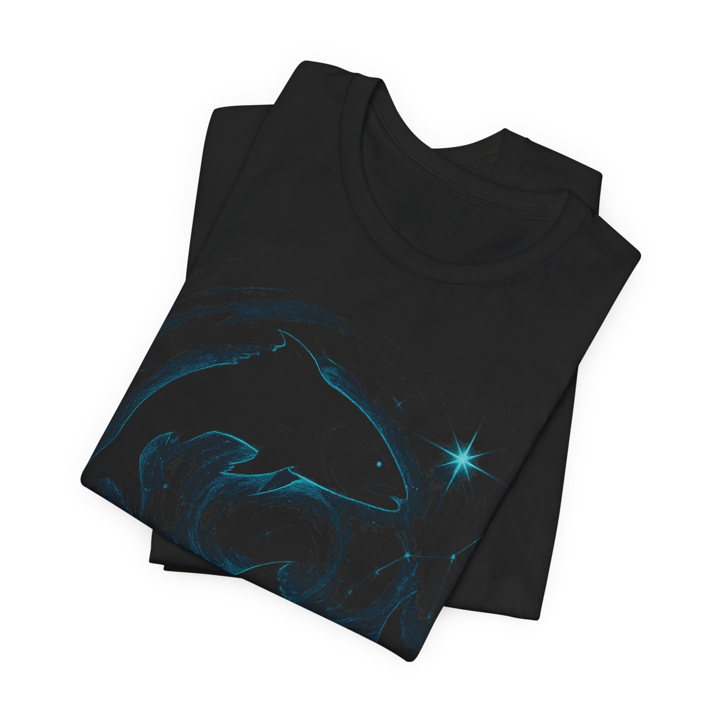 Pisces Astrology T-shirt, Wrap yourself or your loved one in the gentle embrace of this Pisces zodiac shirt.