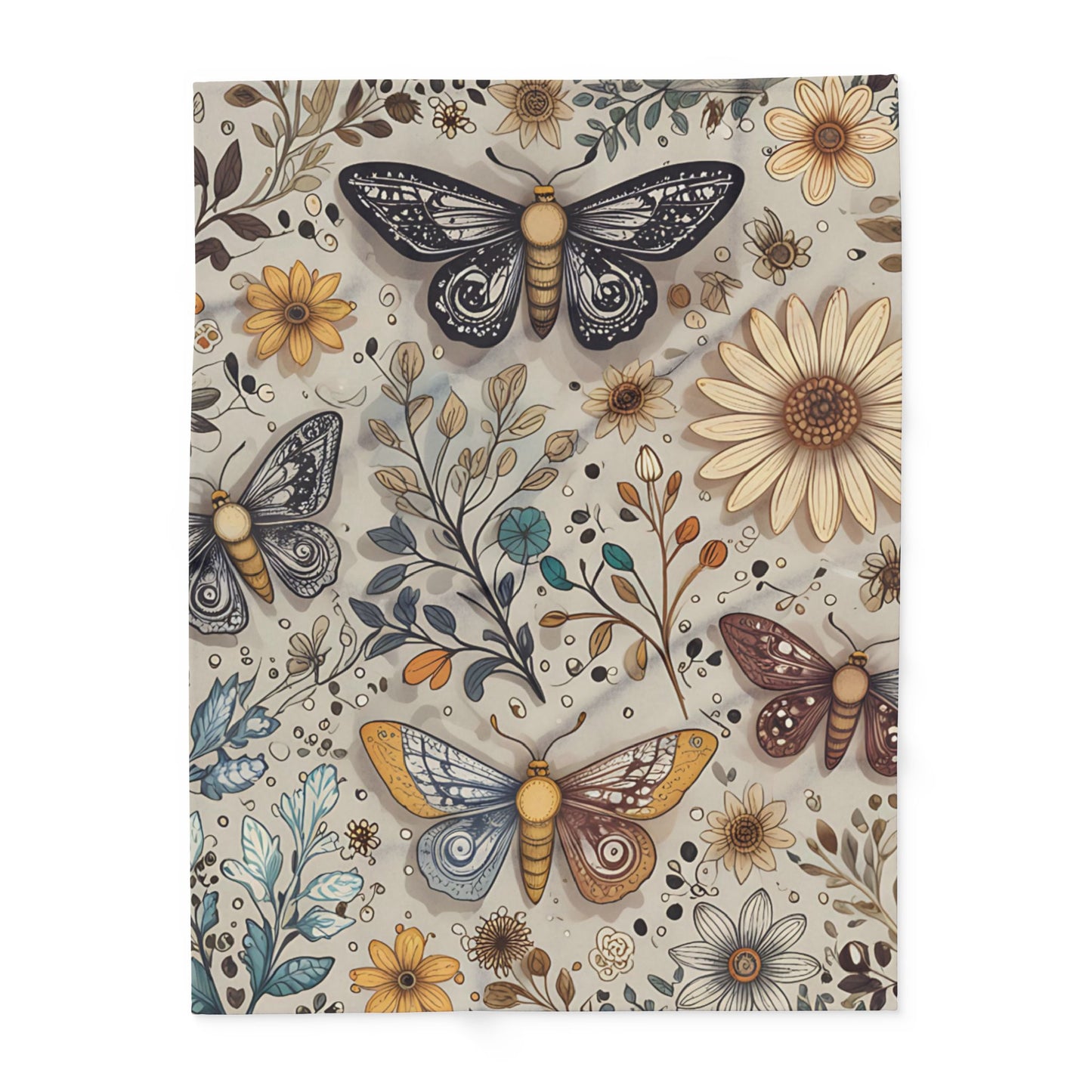 Autumn Moth Blanket, this autumn blanket invites warmth and charm into any space, making every moment feel delightfully autumn cozy.