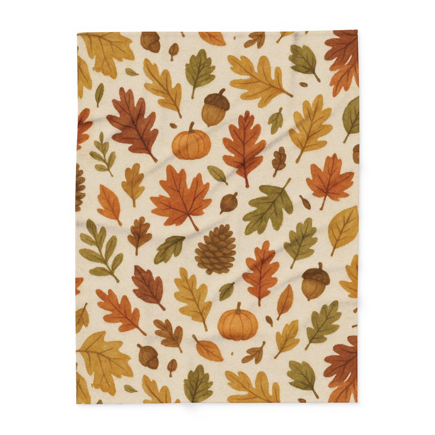Cozy Autumnal Leaves Blanket, Transform your space into a haven of autumnal charm with this exquisite autumn blanket.