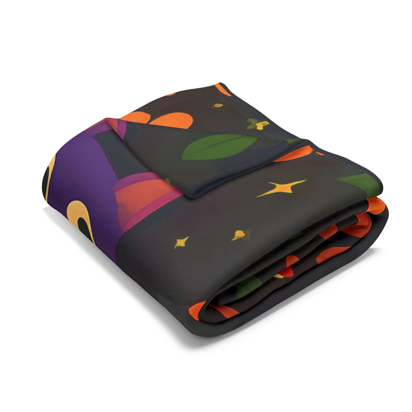 Halloween Blanket, The witchy blanket brings a touch of whimsy and warmth to any space, making it ideal as a spooky blanket or for witchy room decor.