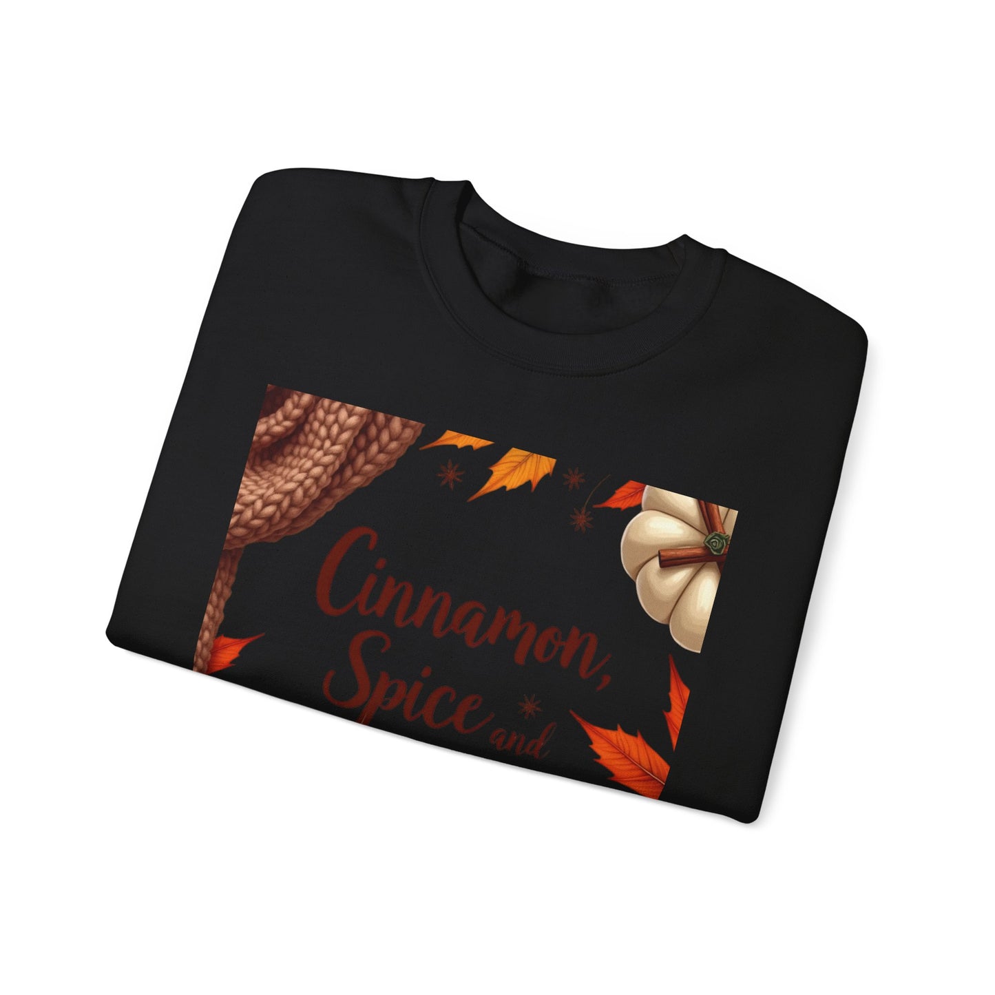 Cinnamon Spice and All Things Nice Sweatshirt, promises to keep you snug while adding a touch of seasonal charm to your wardrobe. Whether you’re sipping on a pumpkin latte or taking a leisurely stroll through fallen leaves,