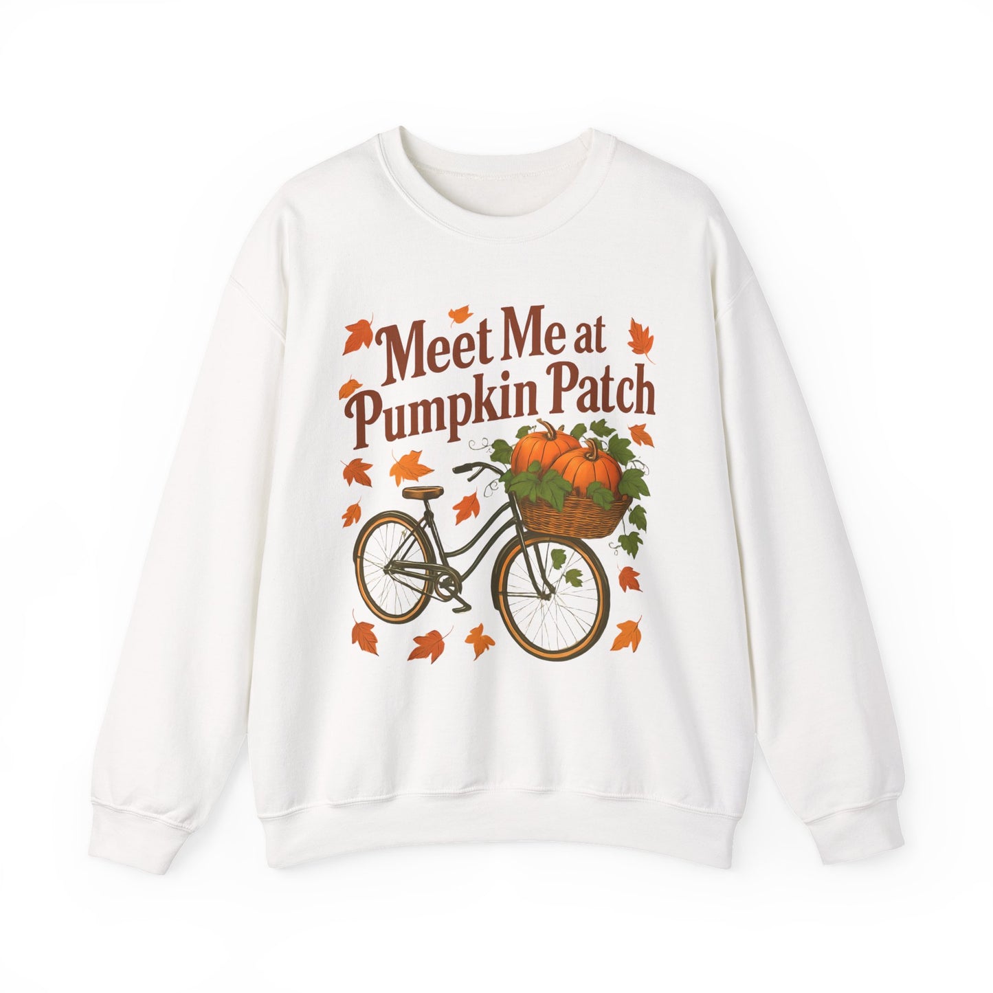 Meet me at the pumpkin patch Sweatshirt, This autumnal jumper wraps you in warmth, making chilly days inviting and every outing a celebration of the season.