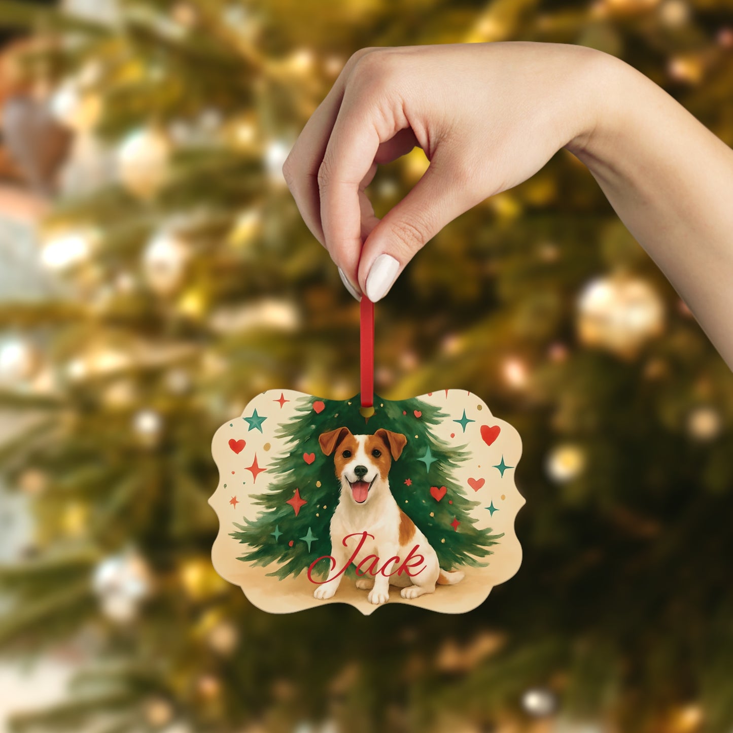 Personalized Jack Russell Terrier Ornament, Perfect for those who cherish their jack russell terrier.