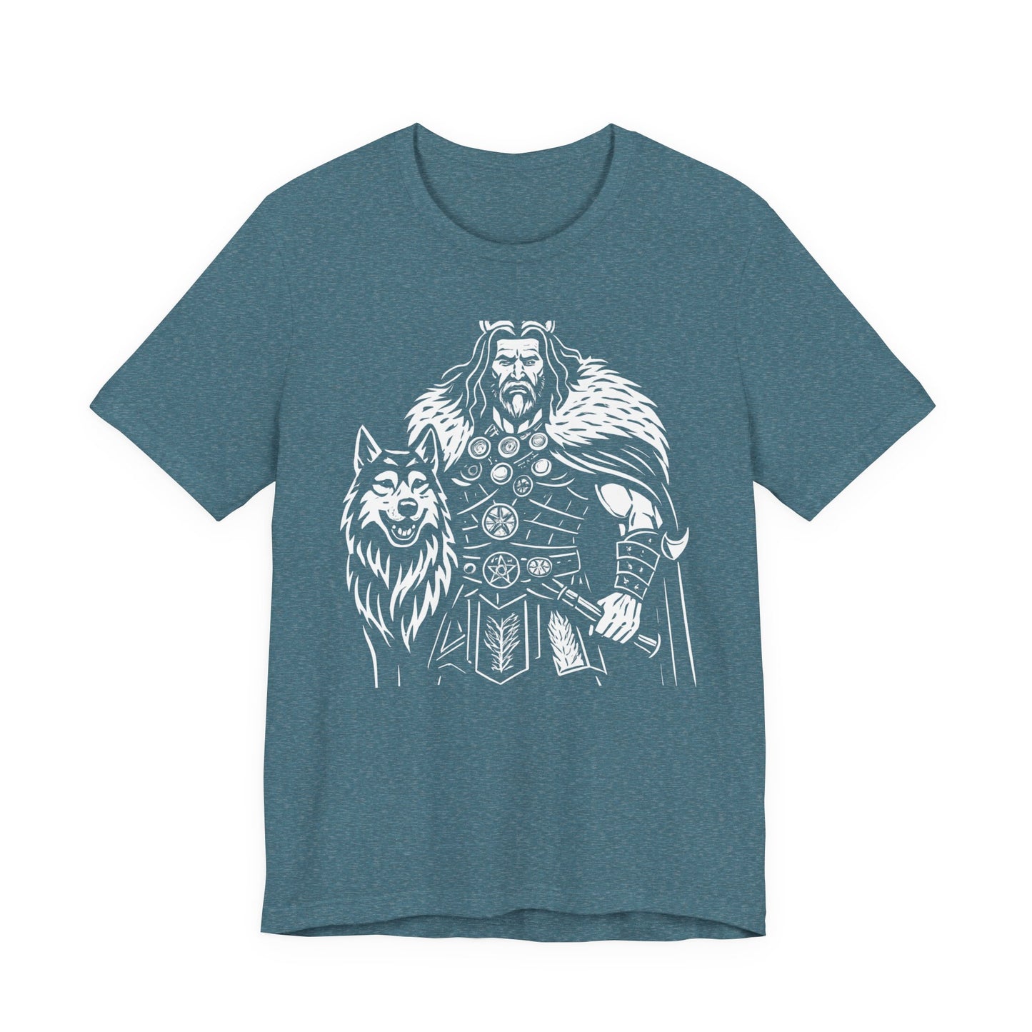 Tyr Viking God T-Shirt, This viking apparel captures the essence of a norse warrior, making it the epitome of viking clothing for those drawn to the fierce and the mythical.