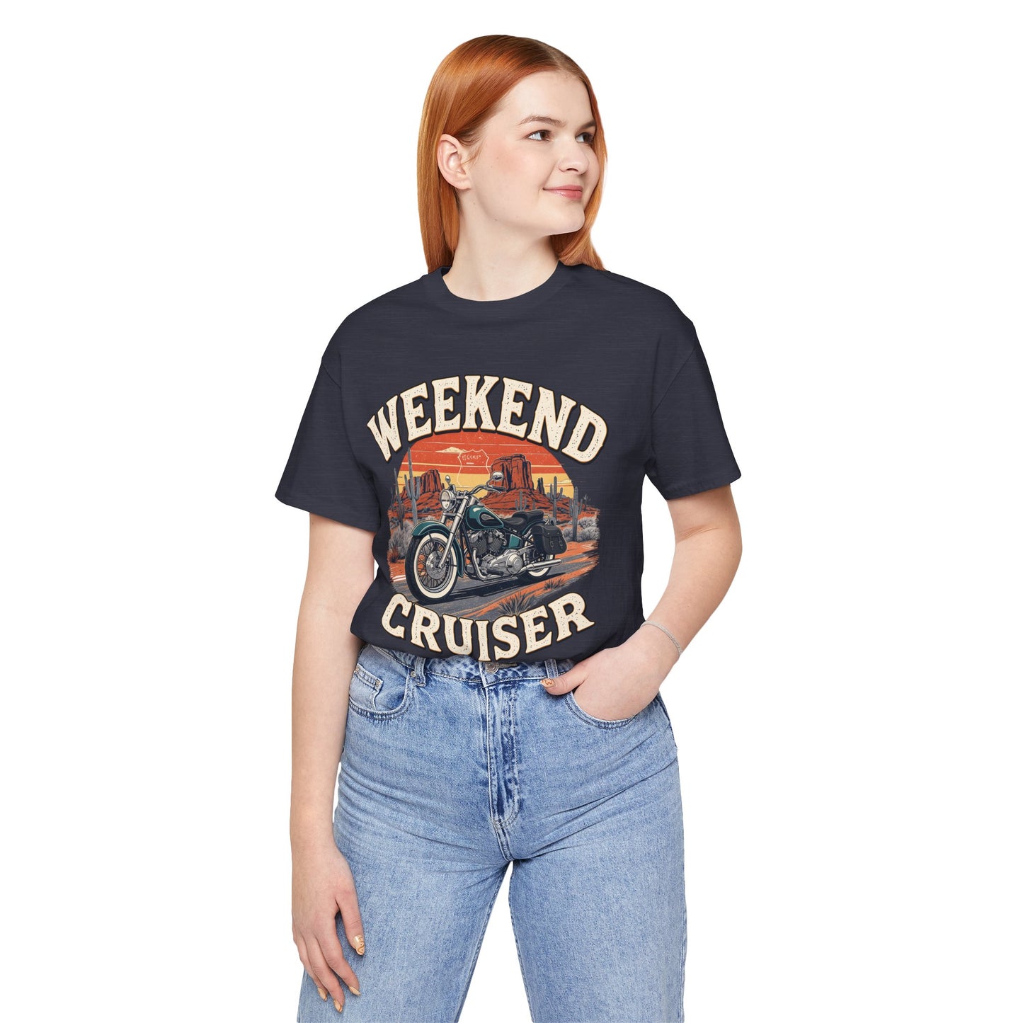 Weekend Cruiser Vintage Biker T-Shirt, Cruiser Motorcycle, Motorcycle Shirt,Unique Graphic Tee,Bike Lover Gift,Biker Apparel,Biker Dad Gifts