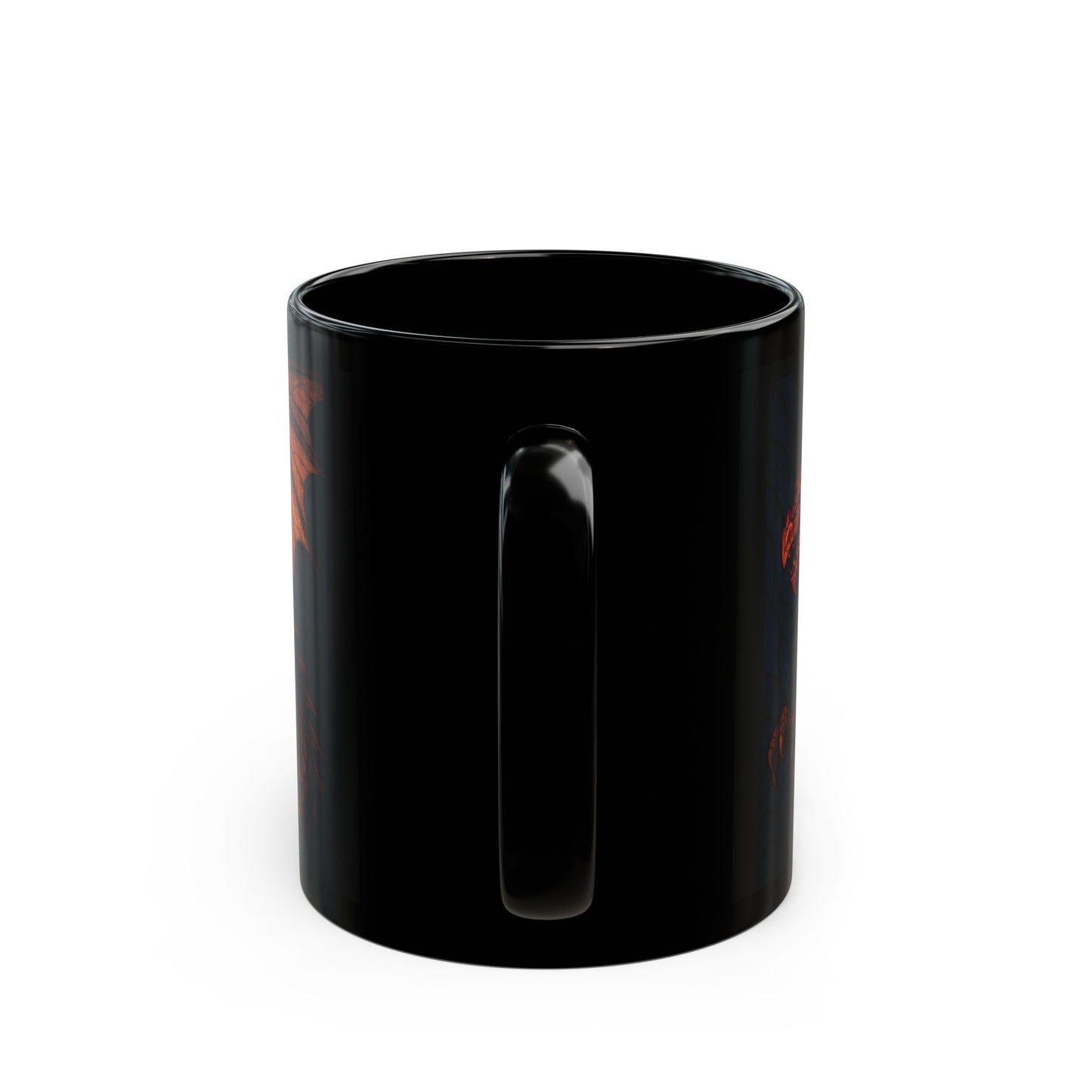 Stained Glass Effect Dragon Coffee Mug, Whether for your morning coffee or evening tea, this dragon cup is the perfect dragon gift for any dragon lover. Experience the enchantment of every brew with this unique dragon coffee mug.