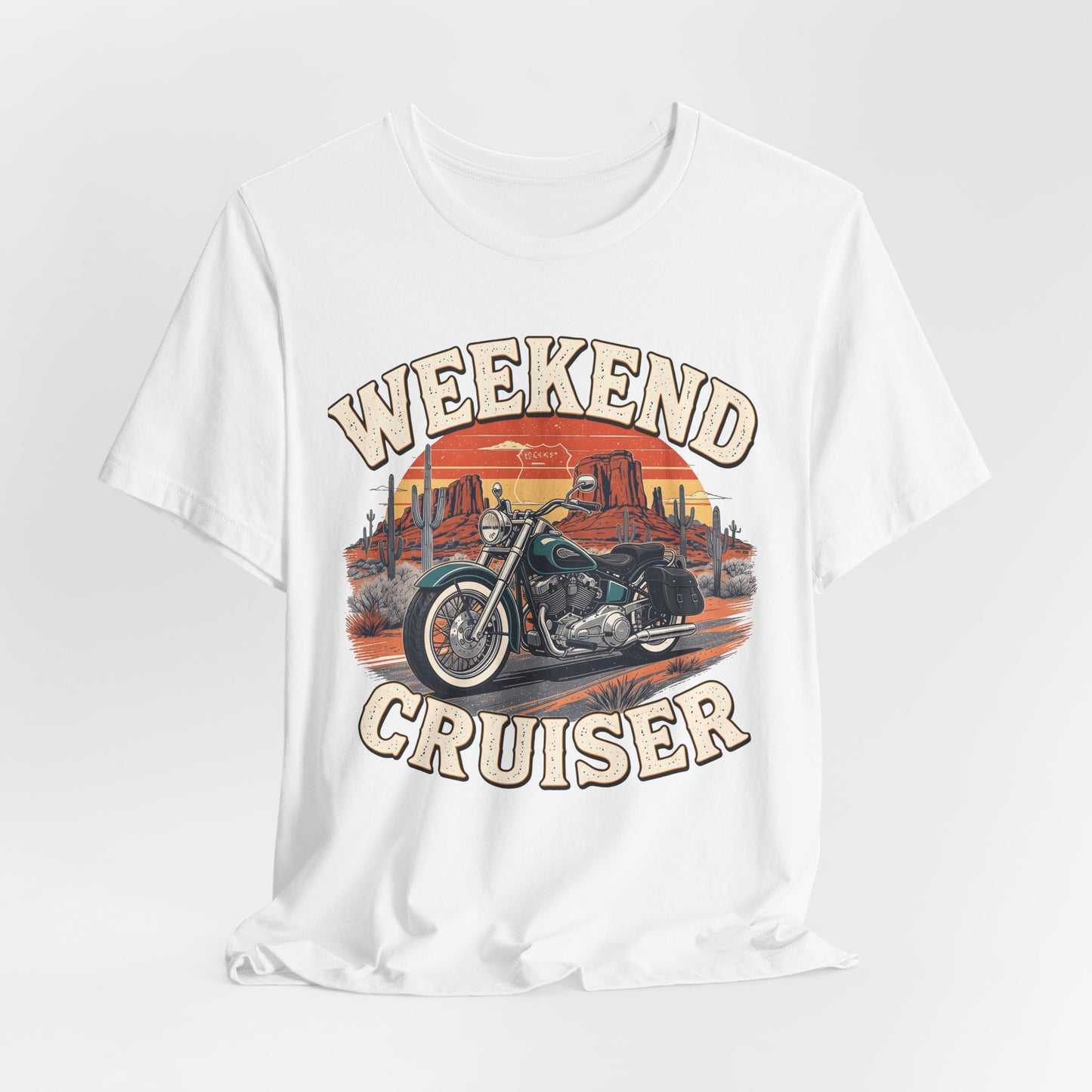 Weekend Cruiser Vintage Biker T-Shirt, Cruiser Motorcycle, Motorcycle Shirt,Unique Graphic Tee,Bike Lover Gift,Biker Apparel,Biker Dad Gifts