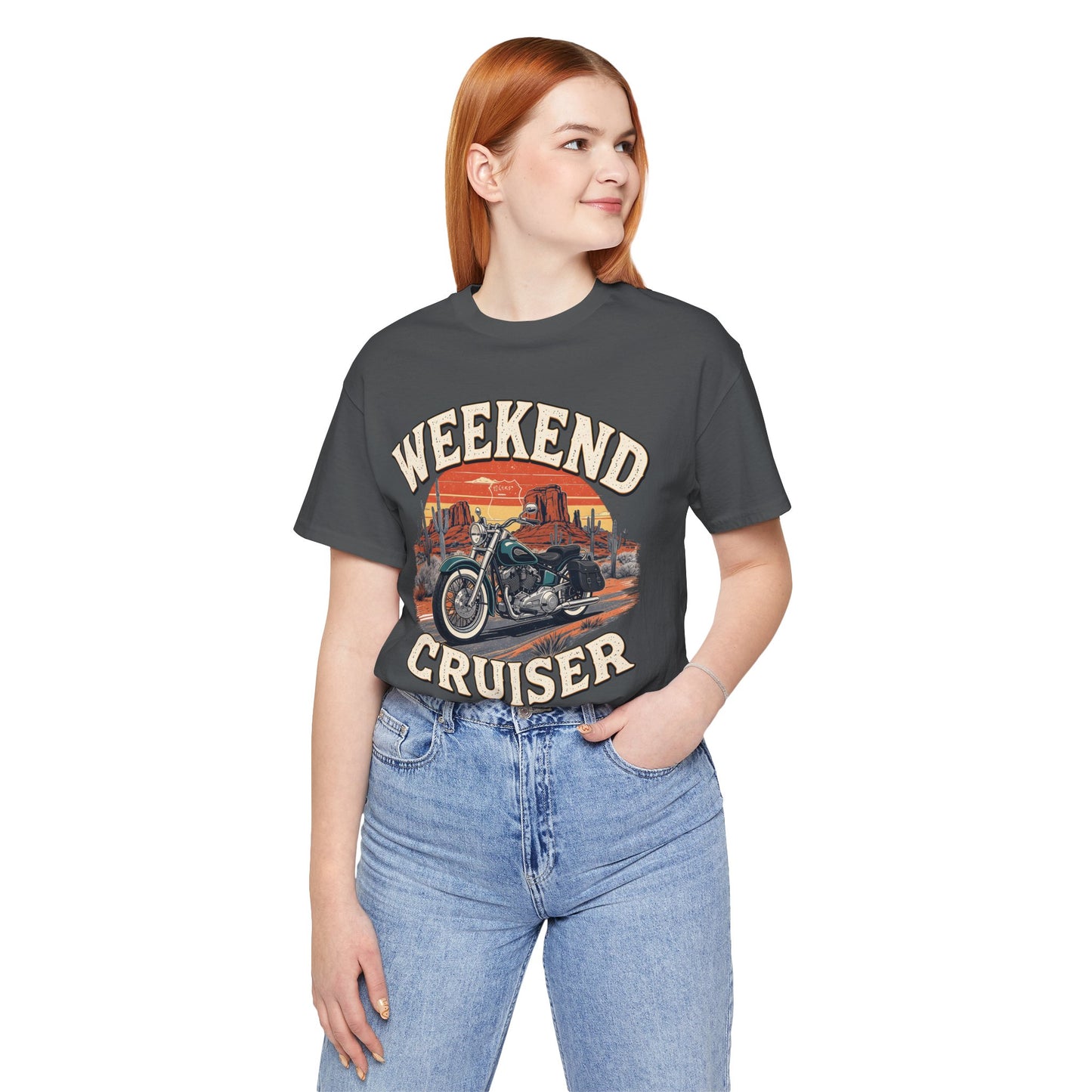 Weekend Cruiser Vintage Biker T-Shirt, Cruiser Motorcycle, Motorcycle Shirt,Unique Graphic Tee,Bike Lover Gift,Biker Apparel,Biker Dad Gifts