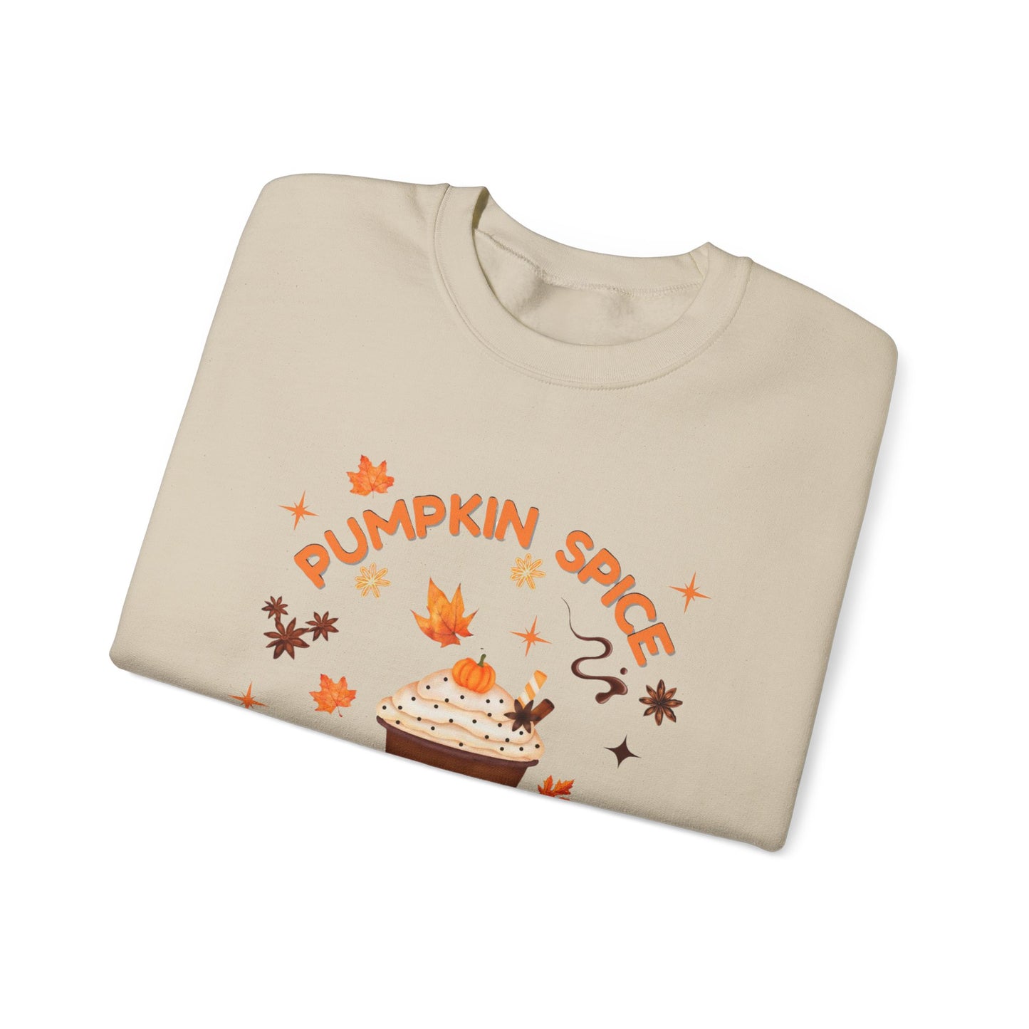 Pumpkin Spice is Life Sweatshirt, This autumn jumper is designed to wrap you in the warmth and comfort that the pumpkin spice season brings.