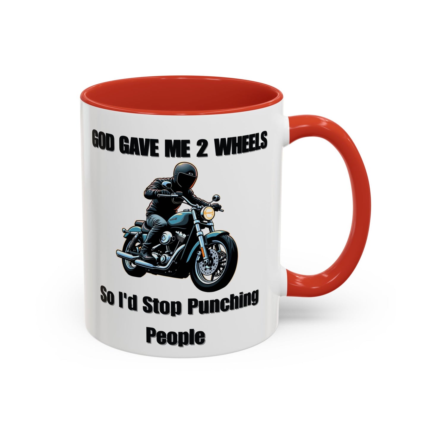 Motorcycle Humor Coffee Mug - Perfect for coffee lovers and motorcycle enthusiasts alike, this mug embodies a playful yet edgy vibe.