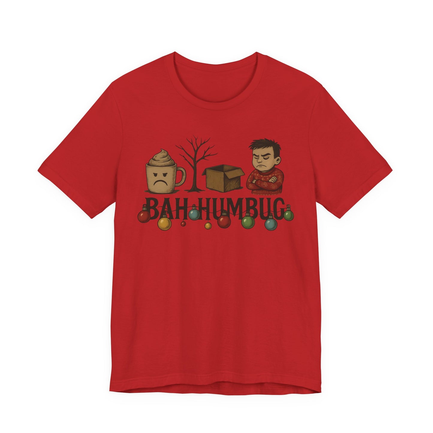 Bah Humbug T-Shirt, Secret Santa Gift, Whether it's a witty secret Santa exchange or a quirky staff gift, this Bah Humbug tee is a memorable addition to any collection.