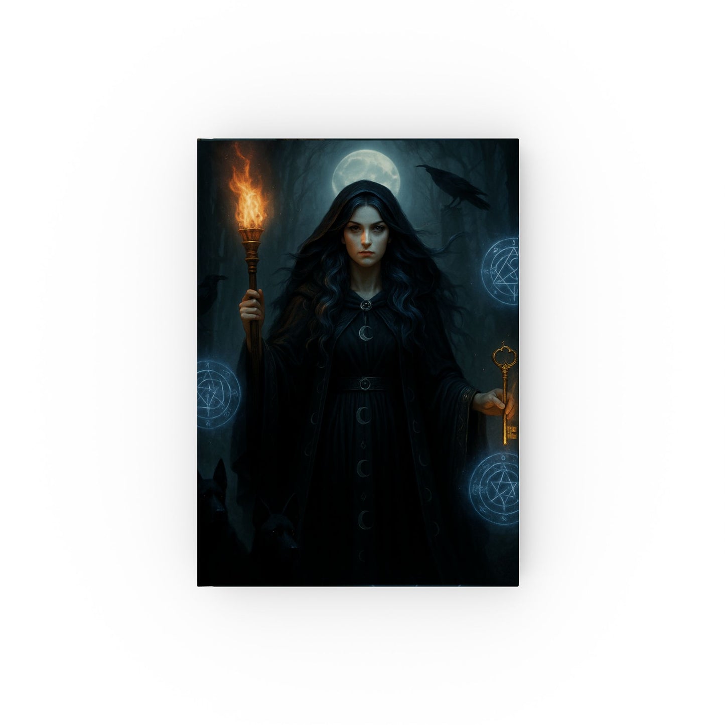 Goddess Hecate Journal, Greek Goddess, With pages to document your spells, dreams, and visions, it's more than just a witch journal; it’s a sacred space where whispers of the Greek Goddess, Hekate.