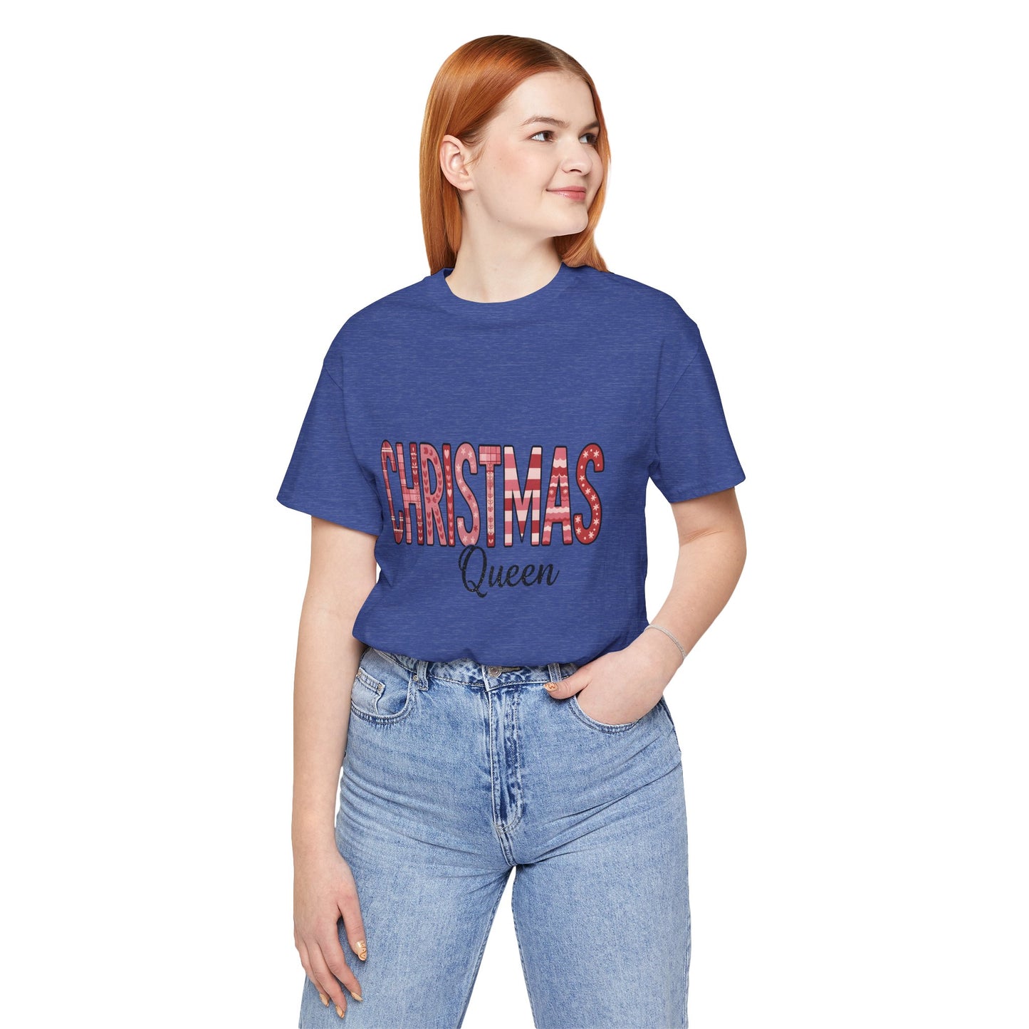 Christmas Queen Pinkmas T-shirt, Perfect for a sister XMAS gift or a Christmas mom gift, this festive shirt captures the essence of a very merry Christmas