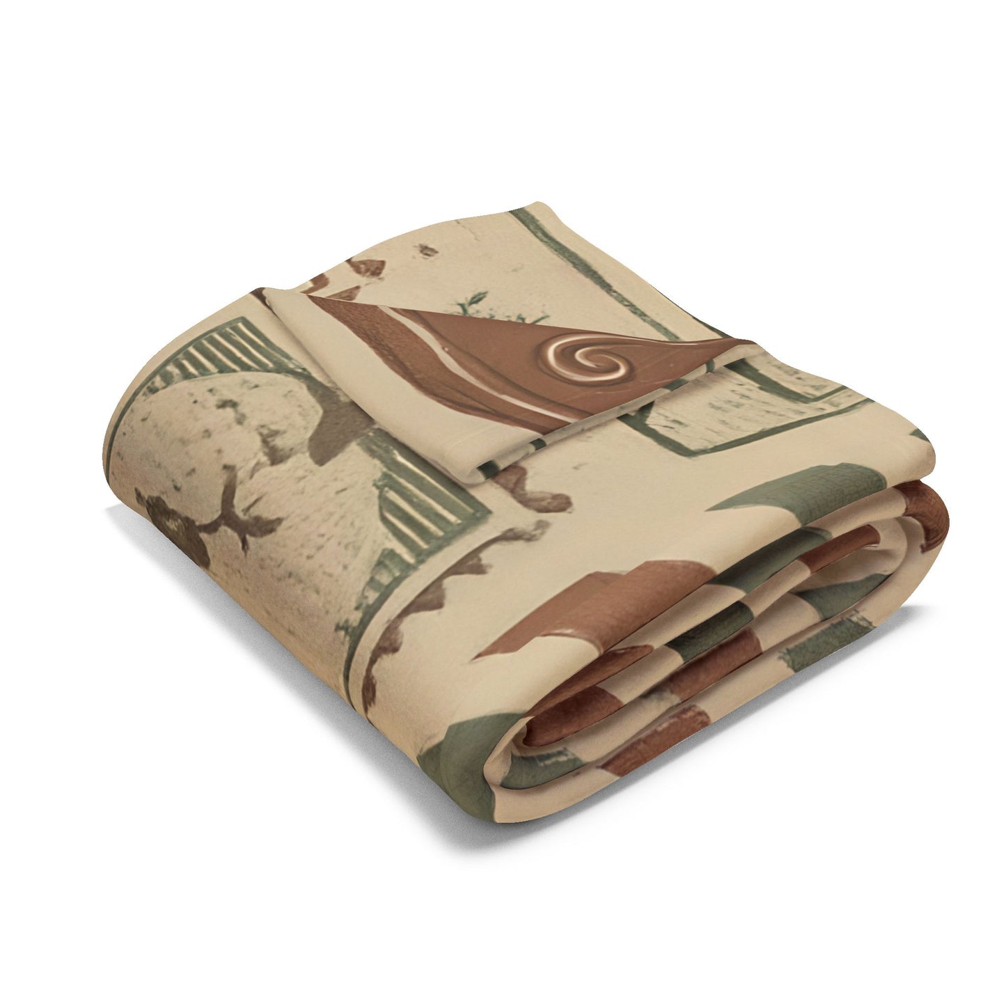 Festive Vintage Santa Snuggle Blanket, With a pattern reminiscent of a letter to Santa, it adds a whimsical touch to any festive home.