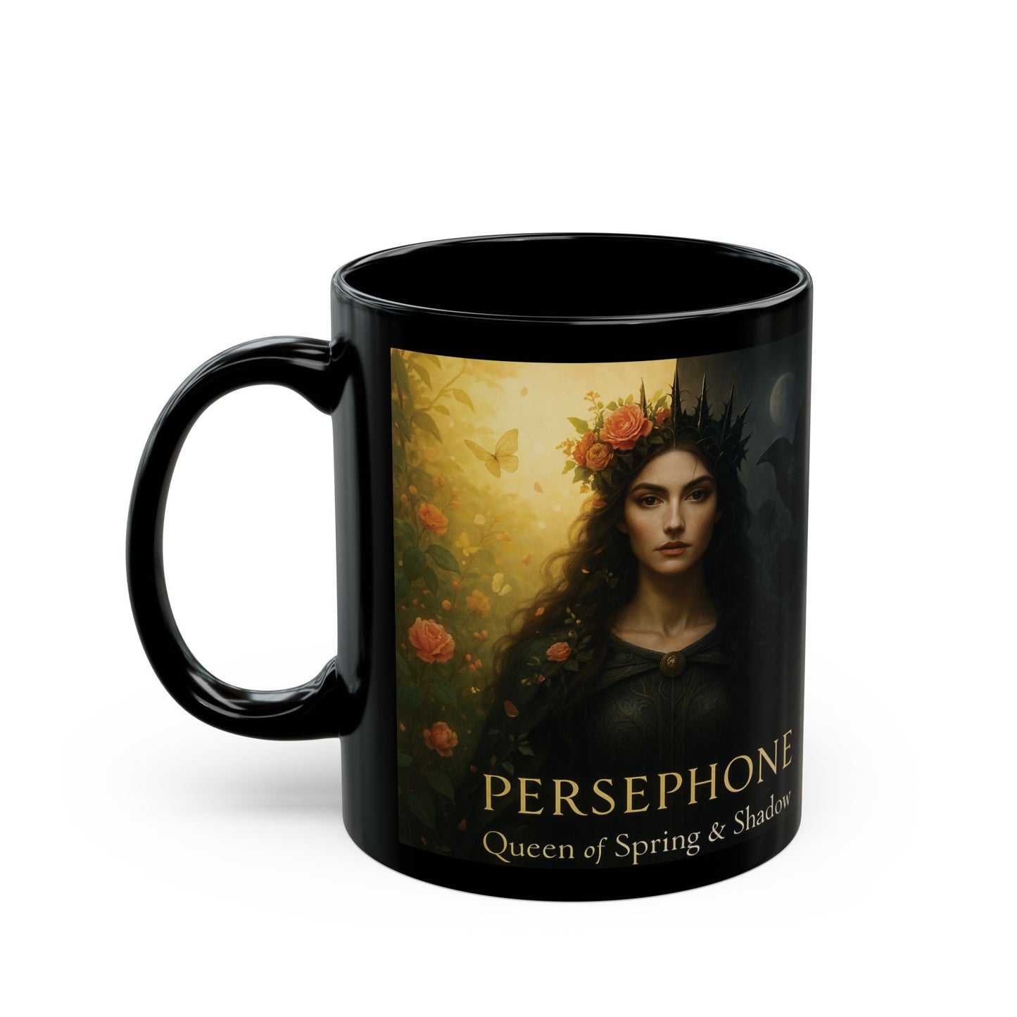 Goddess Persephone Mug, perfect for those who cherish the stories of Greek gods, adding a magical touch to your morning ritual. Let this witchy mug be your daily reminder of Persephone’s elegance and strength.,witchy stuff,witch gift