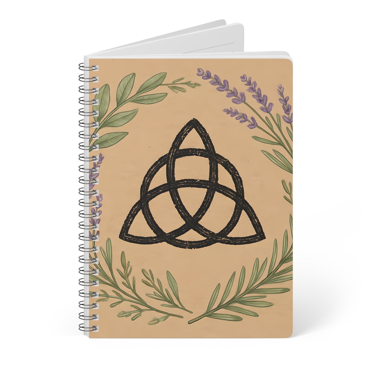 Witches Knot Botanical Notebook, Embrace your inner botanist in this nature journal, enriched with pagan and wiccan symbols, providing an inspiring canvas for your imagination.