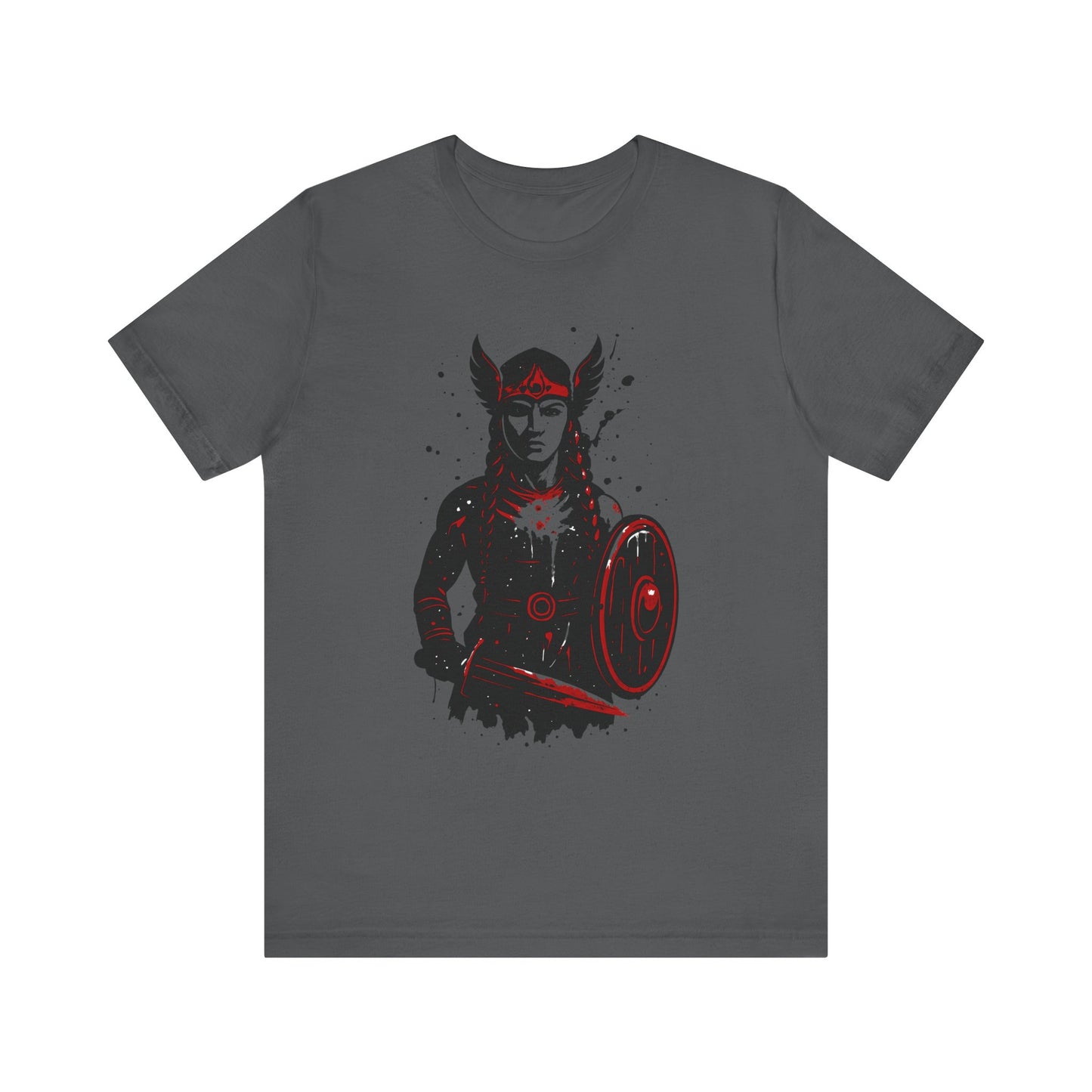 Valkyrie Norse Pagan T-Shirt, a tribute to the powerful legends of old. Embrace the spirit of the Valkyrie with this striking design that merges the mystique of norse mythology with the rugged appeal of viking apparel.