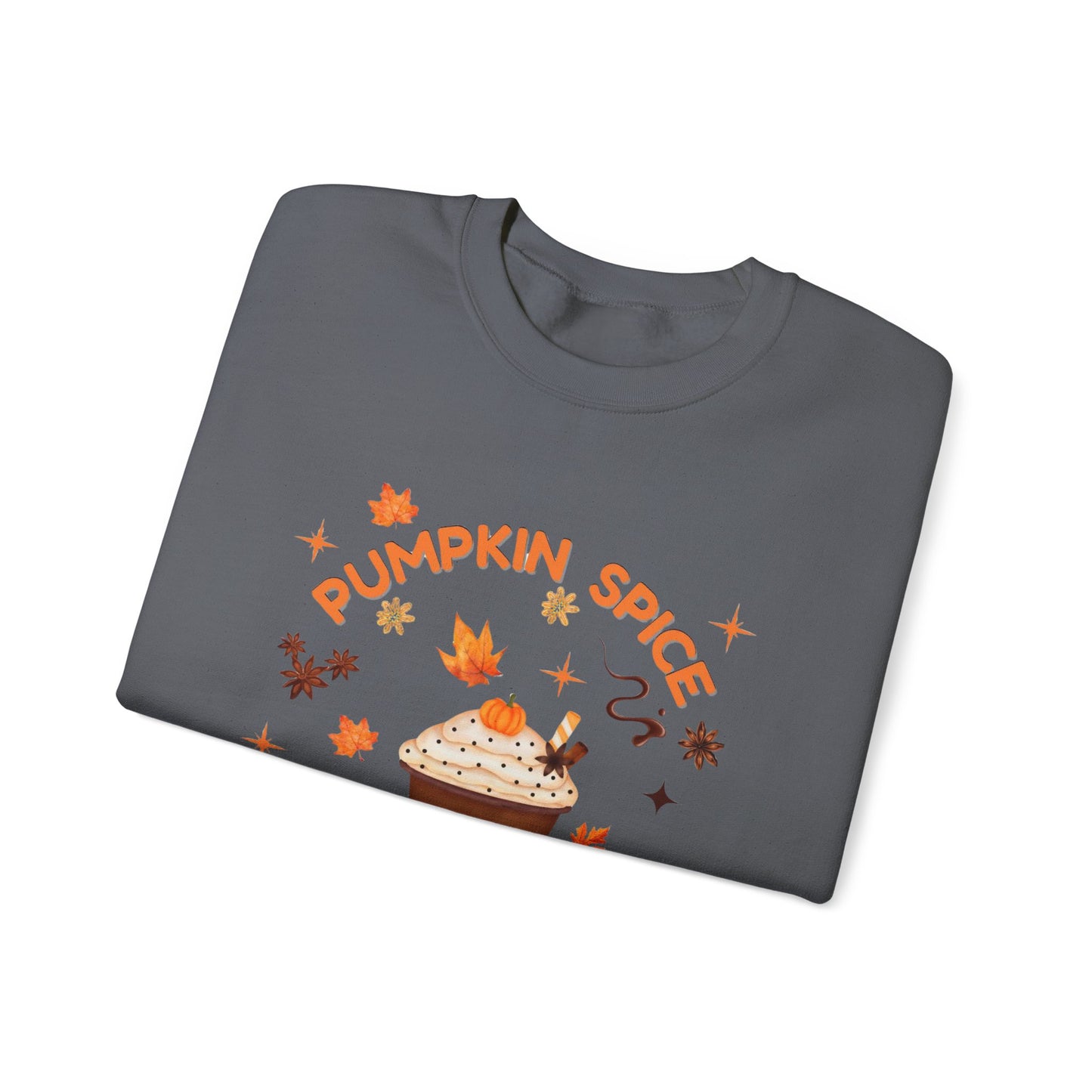 Pumpkin Spice is Life Sweatshirt, This autumn jumper is designed to wrap you in the warmth and comfort that the pumpkin spice season brings.