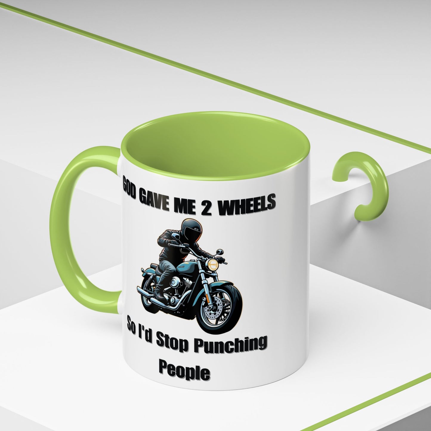 Motorcycle Humor Coffee Mug - Perfect for coffee lovers and motorcycle enthusiasts alike, this mug embodies a playful yet edgy vibe.