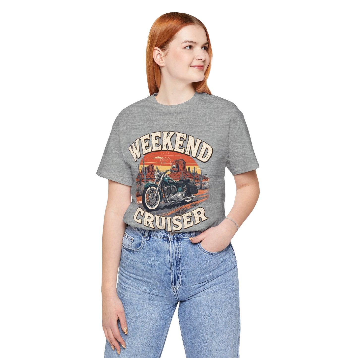 Weekend Cruiser Vintage Biker T-Shirt, Cruiser Motorcycle, Motorcycle Shirt,Unique Graphic Tee,Bike Lover Gift,Biker Apparel,Biker Dad Gifts