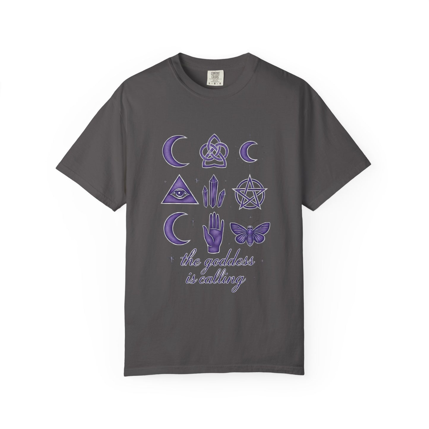 The Goddess is Calling Shirt, a celebration of divine feminine energy, seamlessly blending style and spirituality.