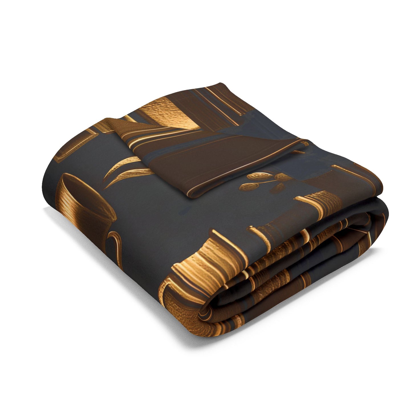 Cozy Bookshelf Fleece Blanket Perfect for Book Lovers, The soft texture invites you to snuggle up on chilly evenings, making it an ideal companion for reading or watching your favorite movies.