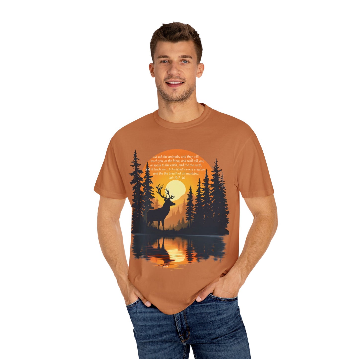 Faith in God and Nature T-shirt, this Christianity shirt makes an ideal addition to your collection of Christian clothes.