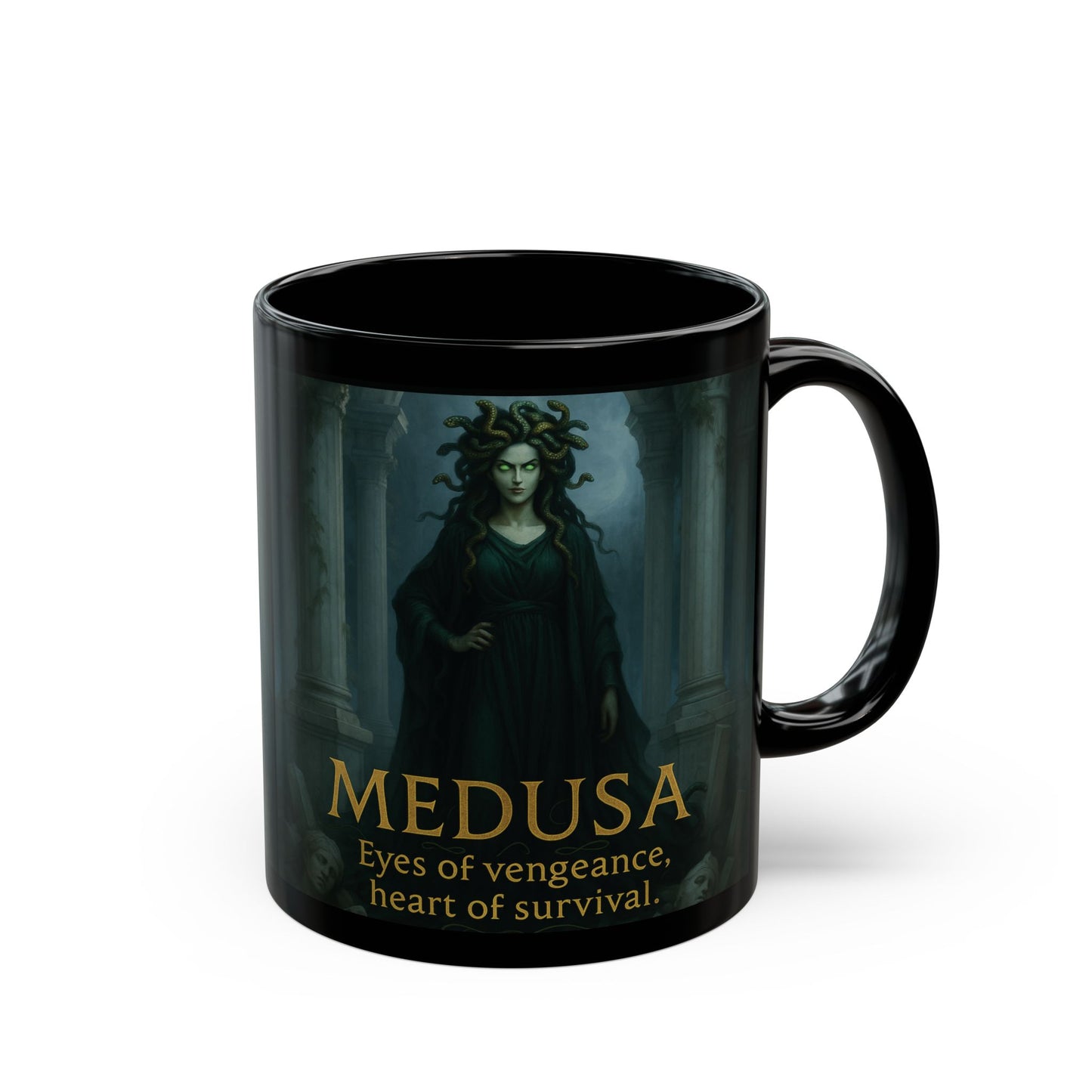 Goddess Medusa Mug, Medusa Figure, a unique medusa gift or an ideal feminist mug for today's thoughtful soul.