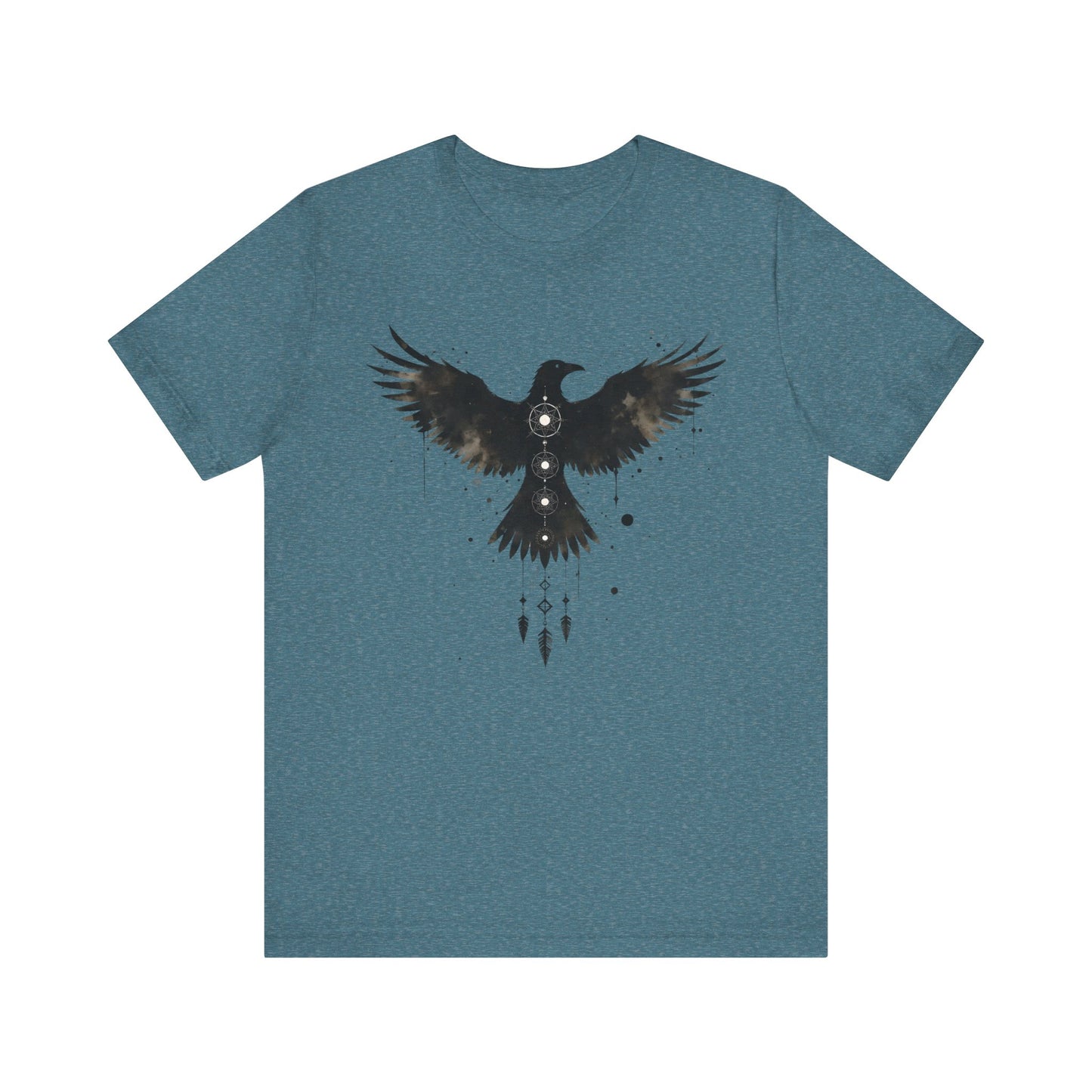 Viking Raven T-shirt, Embrace the spirit of Norse mythology with our Viking Raven T-shirt. This raven shirt captures the essence of Viking art.
