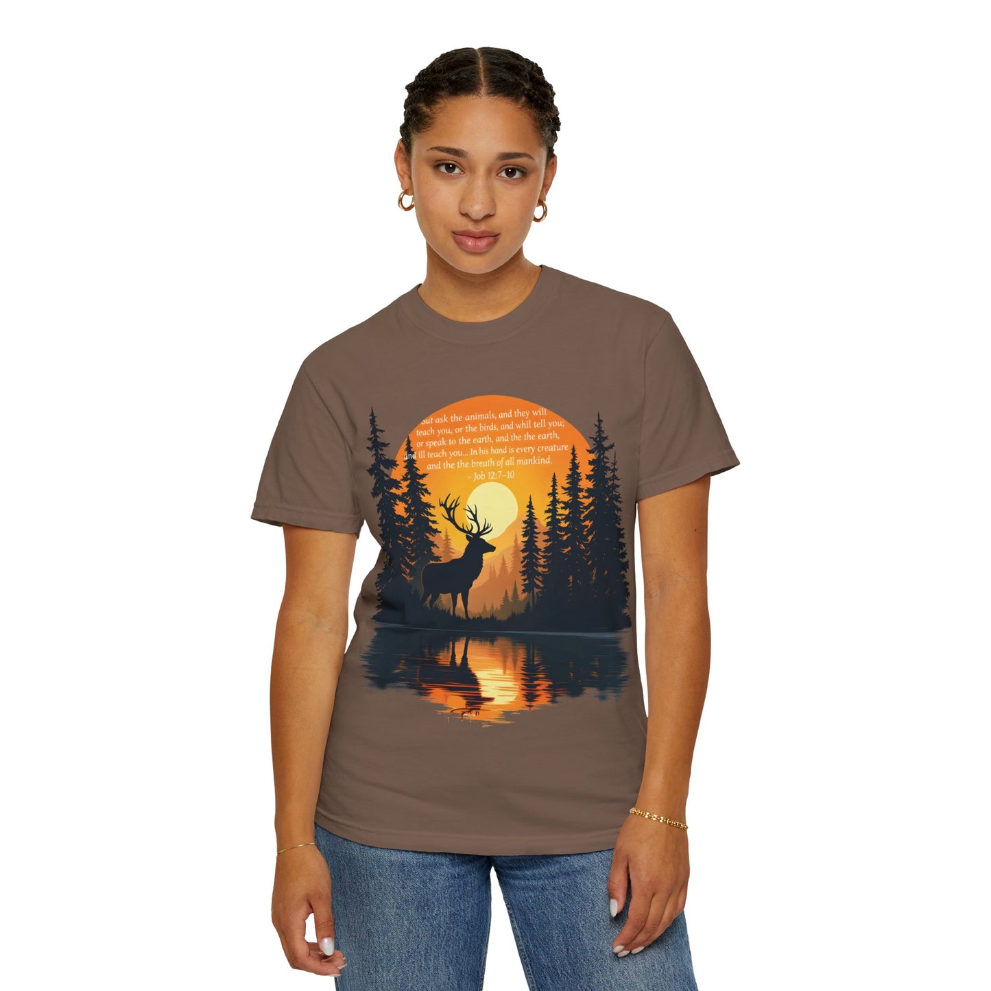 Faith in God and Nature T-shirt, this Christianity shirt makes an ideal addition to your collection of Christian clothes.