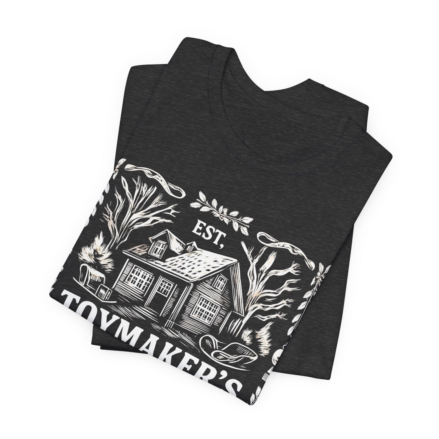Nostalgic Christmas Tee, Vintage Toymaker Guild, a delightful nod to the nostalgic charm of Christmas past, a heart warming secret Santa idea.