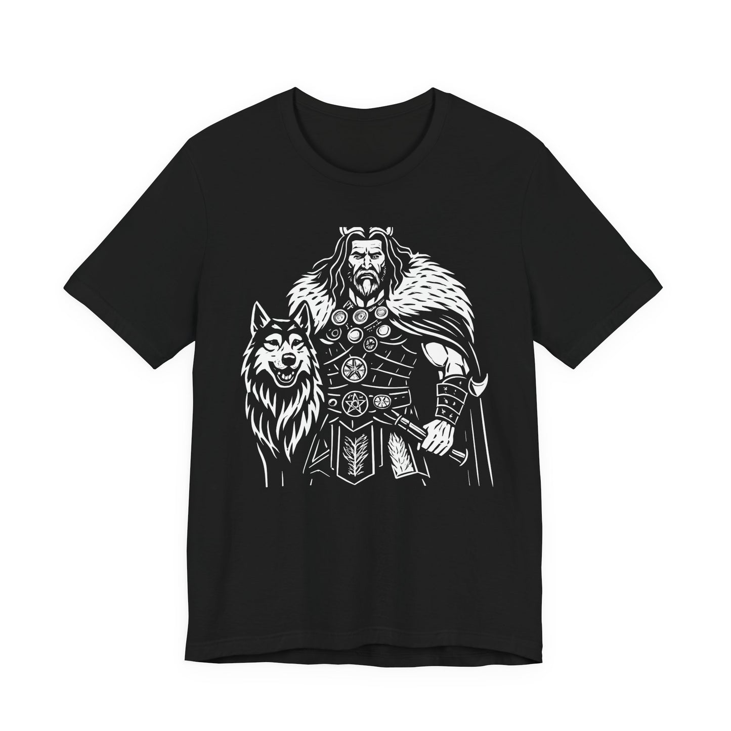Tyr Viking God T-Shirt, This viking apparel captures the essence of a norse warrior, making it the epitome of viking clothing for those drawn to the fierce and the mythical.