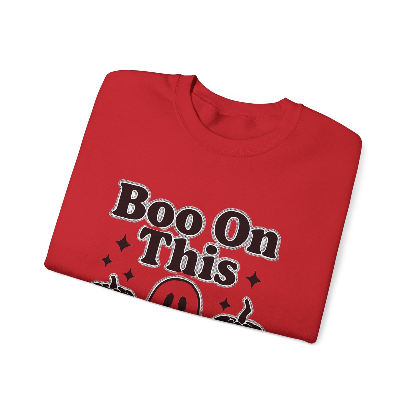 Boo on This Ghosty Sweatshirt, Step into the spirit of the season with our 'Boo on this, Ghosty Sweatshirt', a whimsical blend of warmth and ghost humor.