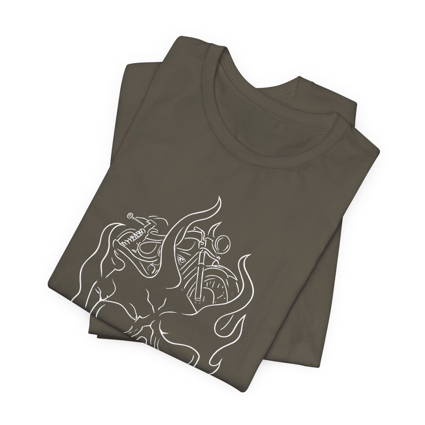 Skull Graphic Flame Tee, Motorcycle T Shirt, Biker Tshirt, Biker Skull Design, Motorbike Apparel, Motorcycle,Biker Skull, Motorbike Skull.