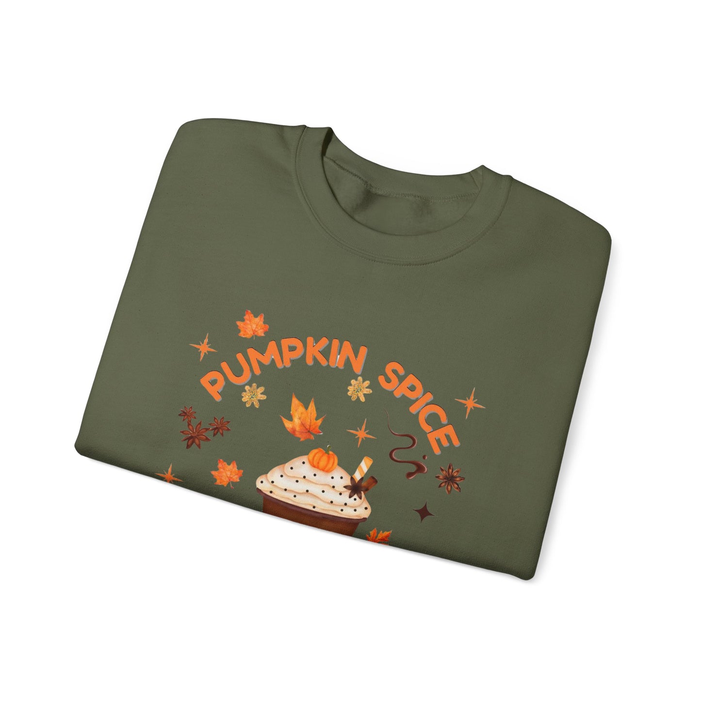 Pumpkin Spice is Life Sweatshirt, This autumn jumper is designed to wrap you in the warmth and comfort that the pumpkin spice season brings.