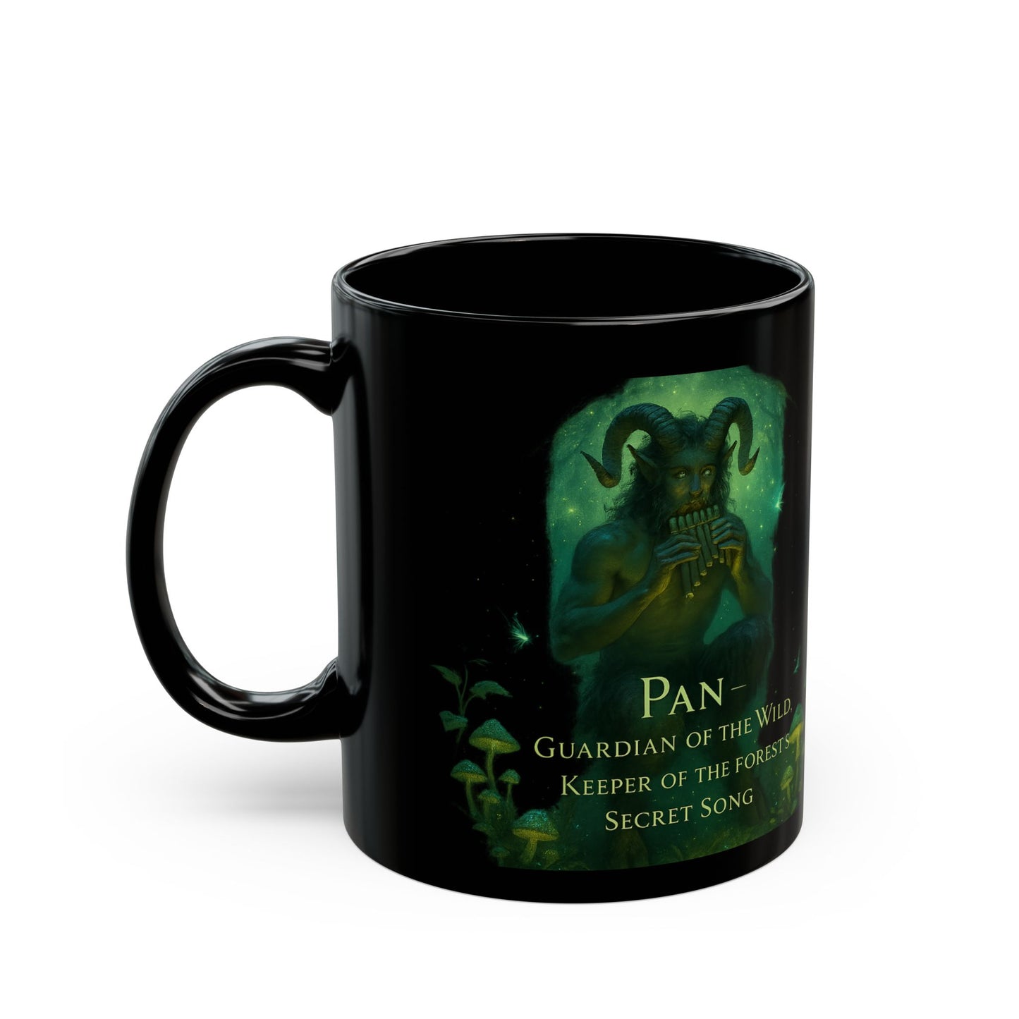 Pan Guardian of the Wild Mug, Whether you're steeped in witchy things or seeking unique witchcraft gifts, this vessel captures the spirit of ancient deities.
