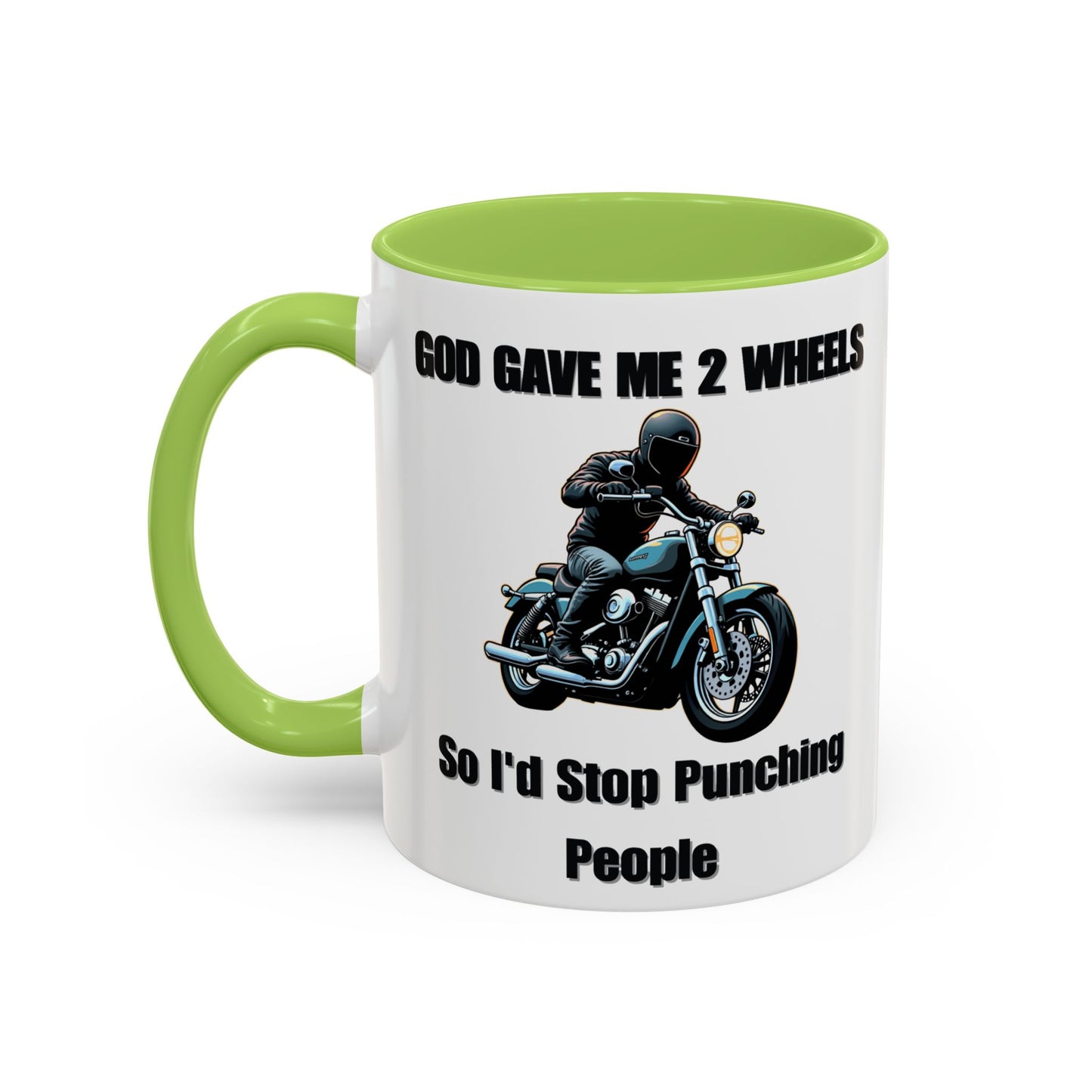 Motorcycle Humor Coffee Mug - Perfect for coffee lovers and motorcycle enthusiasts alike, this mug embodies a playful yet edgy vibe.