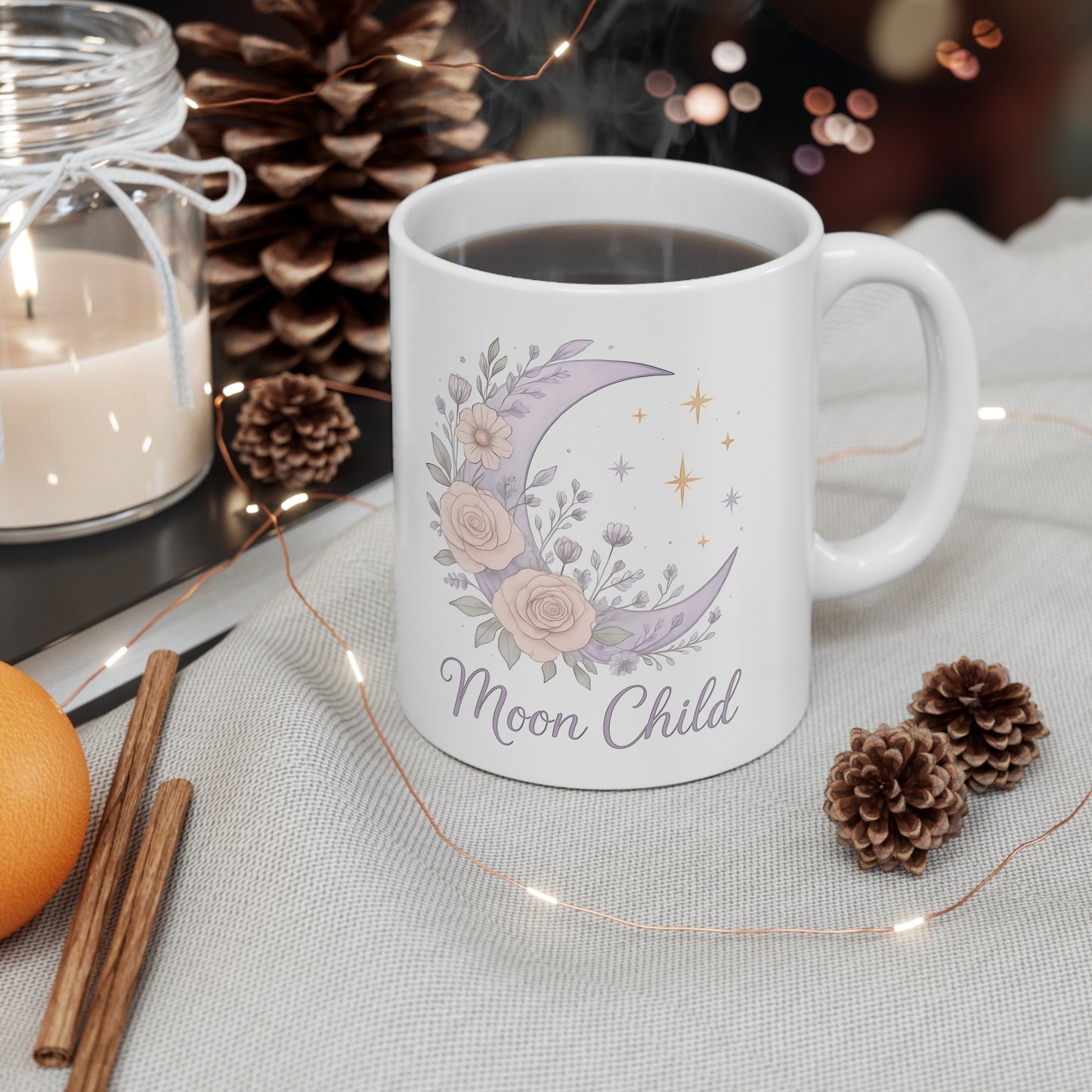 Witchy Mug, Moon Child Witch Mug, this is the ultimate witches mug for those who cherish the magical threads of the universe.