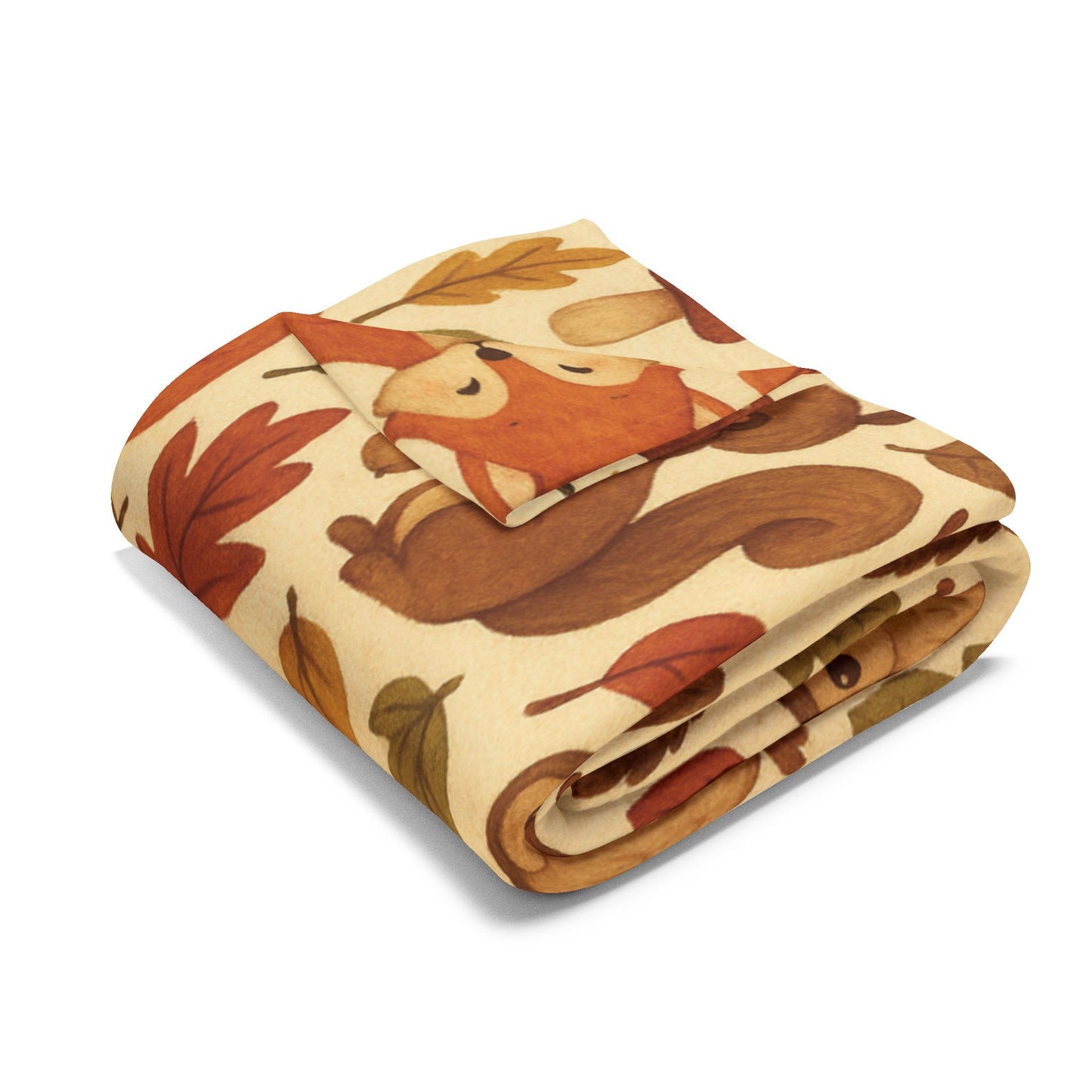 Woodland Friends Autumnal Blanket, Featuring delightful woodland creatures, this sofa blanket is the perfect accent to your autumnal decor.