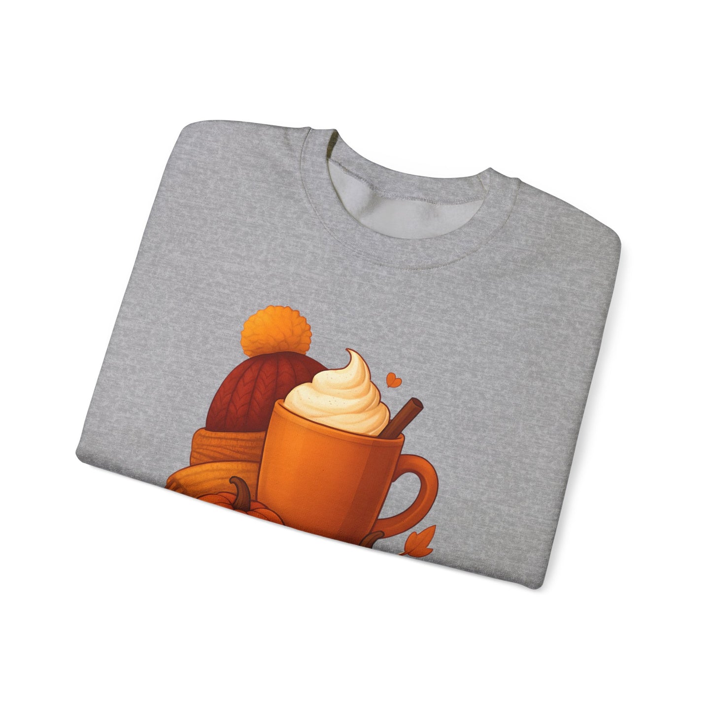 Sweater Weather Autumn Sweatshirt, This autumnal jumper captures the essence of crisp days with its inviting softness, perfect for sipping on a pumpkin spice latte.