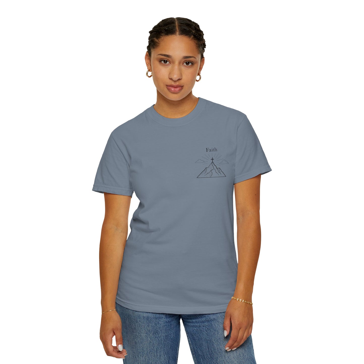 Faith Moves Mountains Comfort Colors Tee,Christianity Gift, Christianity Shirt,Christian Merch, Jesus Christ Shirt, Religion, Christian Gift