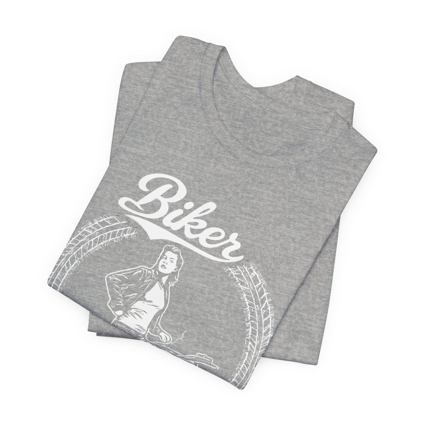 Biker Tshirt, Motorcycle Tee, This Motorcycle Tee is crafted with a striking Motorcycle Design, perfect for the empowered Female Biker.