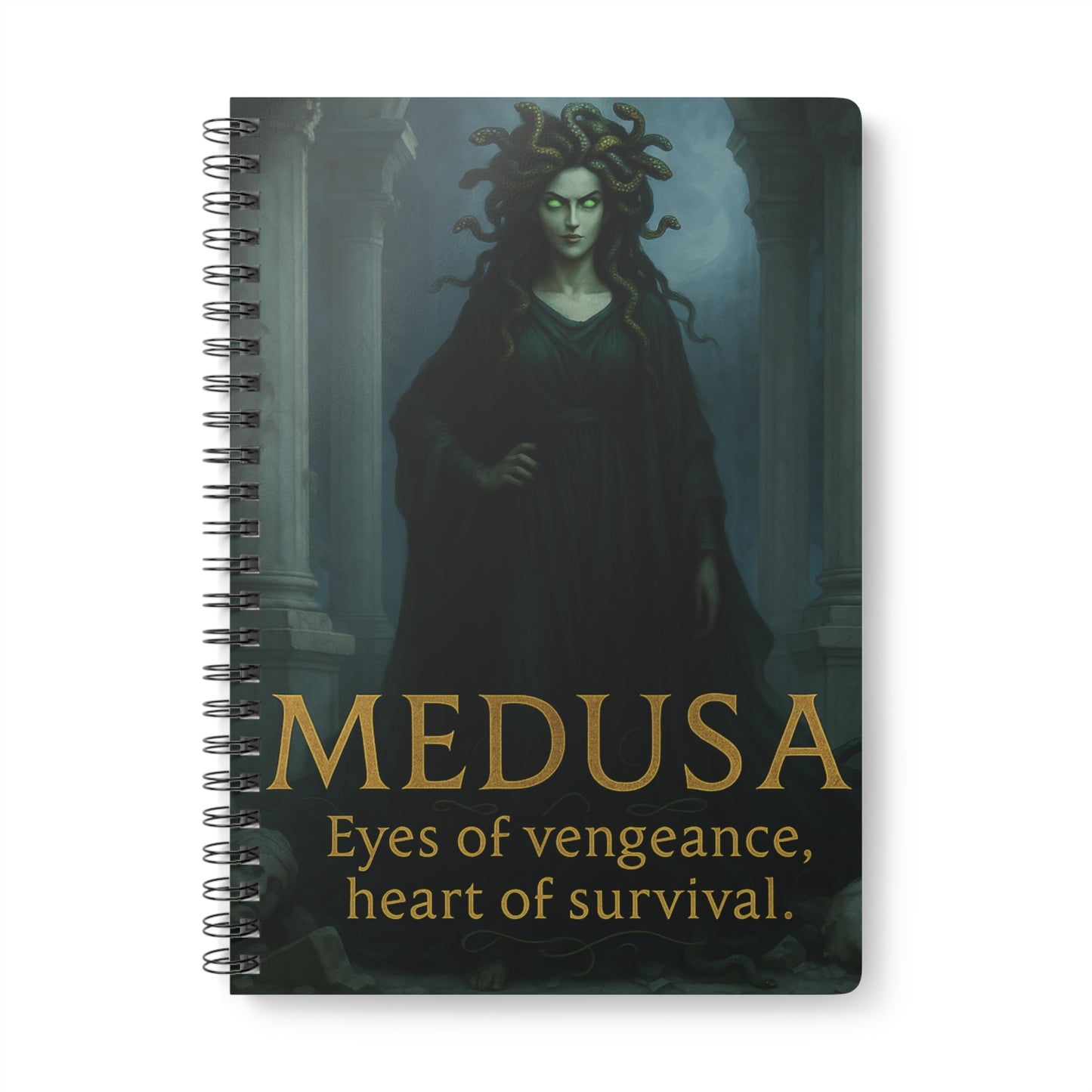 Goddess Medusa Notebook, perfect for capturing thoughts or serving as your book of shadows.