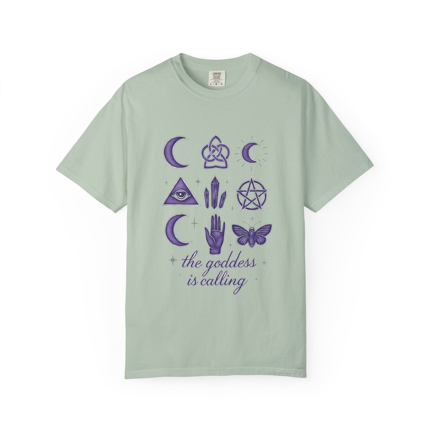 The Goddess is Calling Shirt, a celebration of divine feminine energy, seamlessly blending style and spirituality.