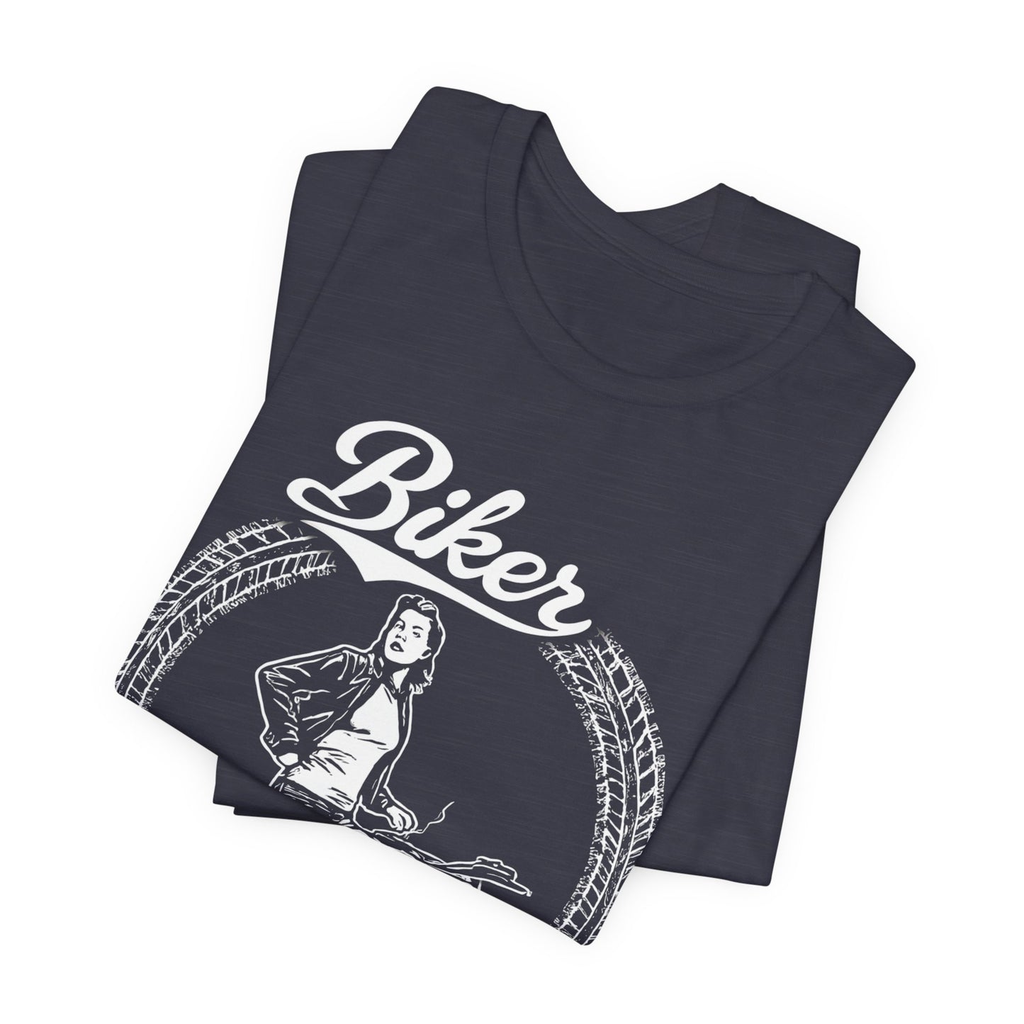 Biker Tshirt, Motorcycle Tee, This Motorcycle Tee is crafted with a striking Motorcycle Design, perfect for the empowered Female Biker.